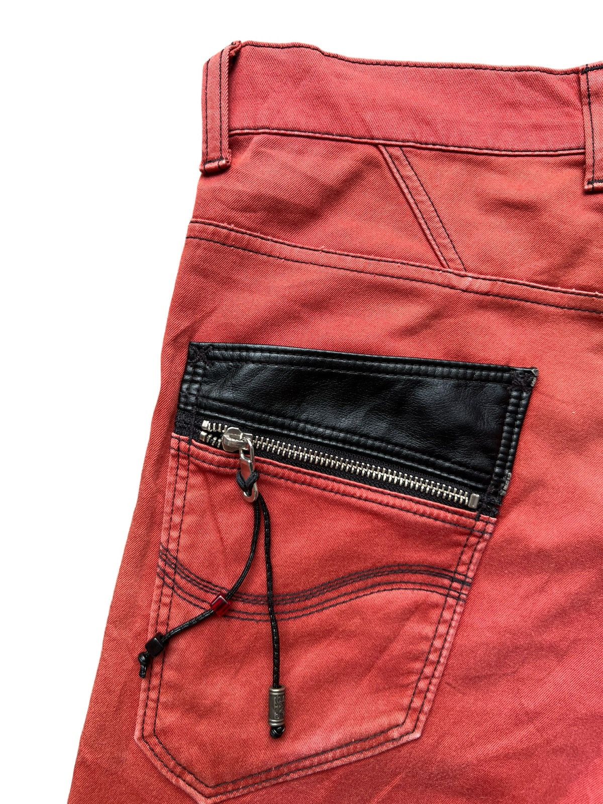 Lee Lee Multipocket Tactical Bondage Red Straight Pants 33x30 Size US 33 - 8 Thumbnail