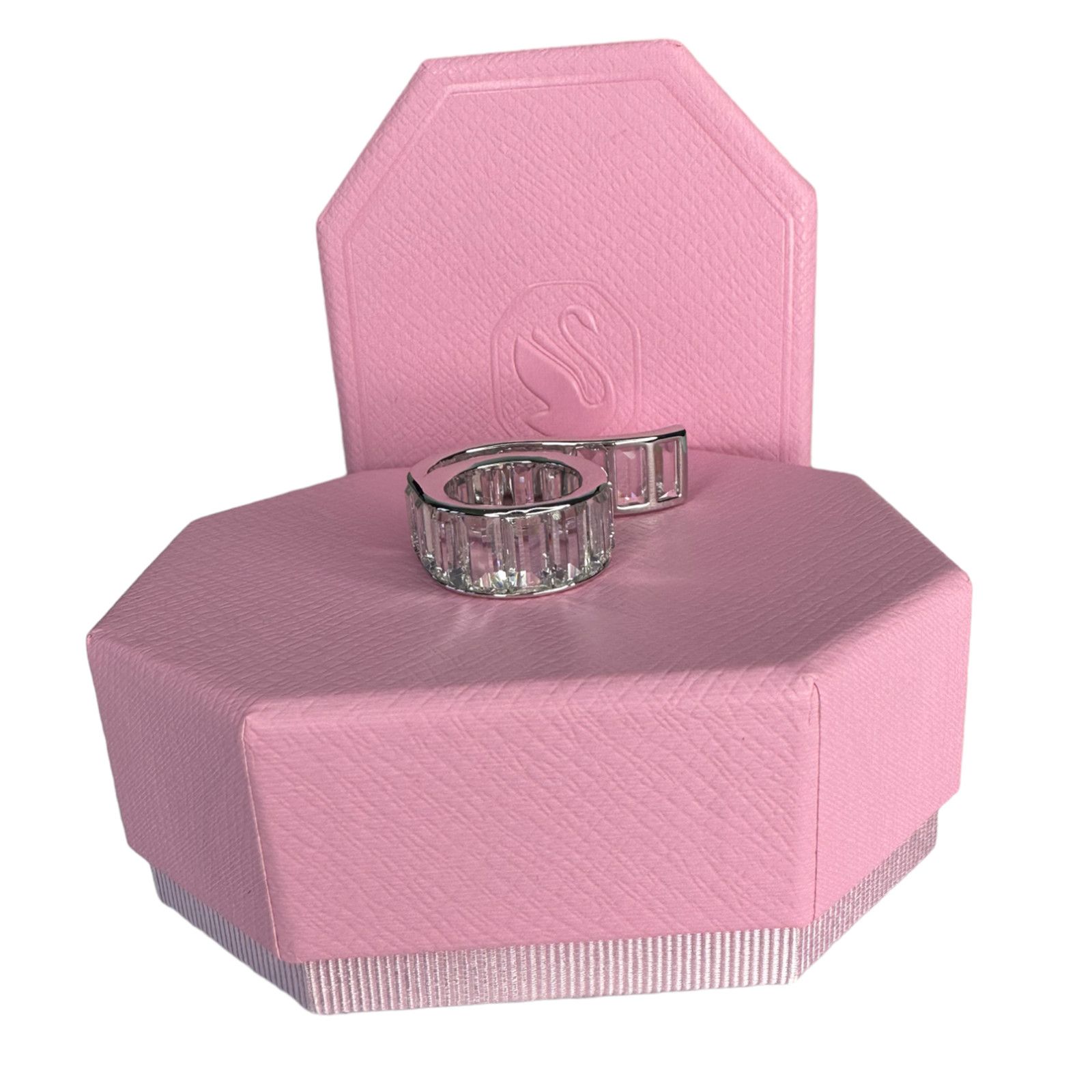 Swarovski Swarovski Matrix ring Baguette cut, White, Rhodium plated 6 Size ONE SIZE - 6 Thumbnail