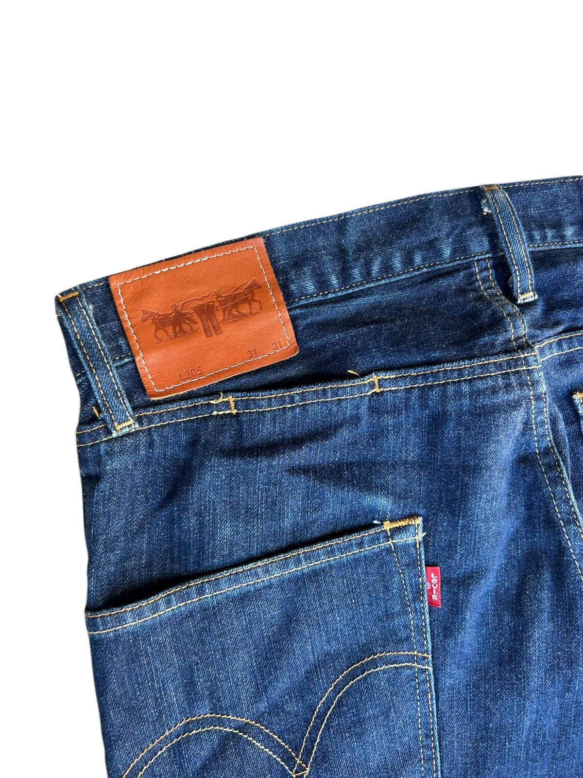 Levi's 2010 Levi’s Takahiro Kuraishi Redline Denim Lefty Jeans Size US 31 - 17 Thumbnail
