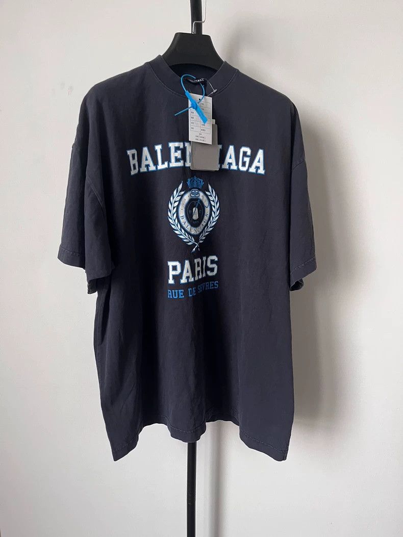 Balenciaga Balenciaga Wheat Spike Needle Thread Logo Chest Printed Lo Size XS / US 0-2 / IT 36-38 - 1 Thumbnail