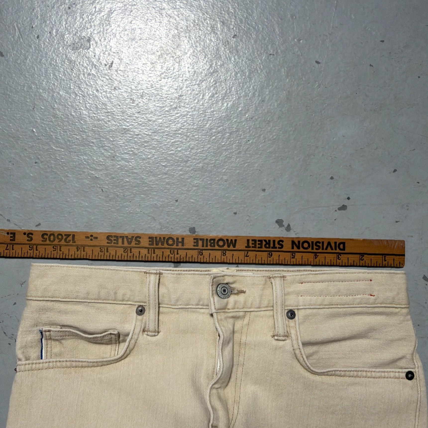 KATO Hiroshi Kato Pen Slim Selvedge Denim Jeans Chuck Made In USA 30 Slim Jeans Unisex Adults Natural 30 Mens Womens Boys Girls Size US 30 / EU 46 - 7 Thumbnail
