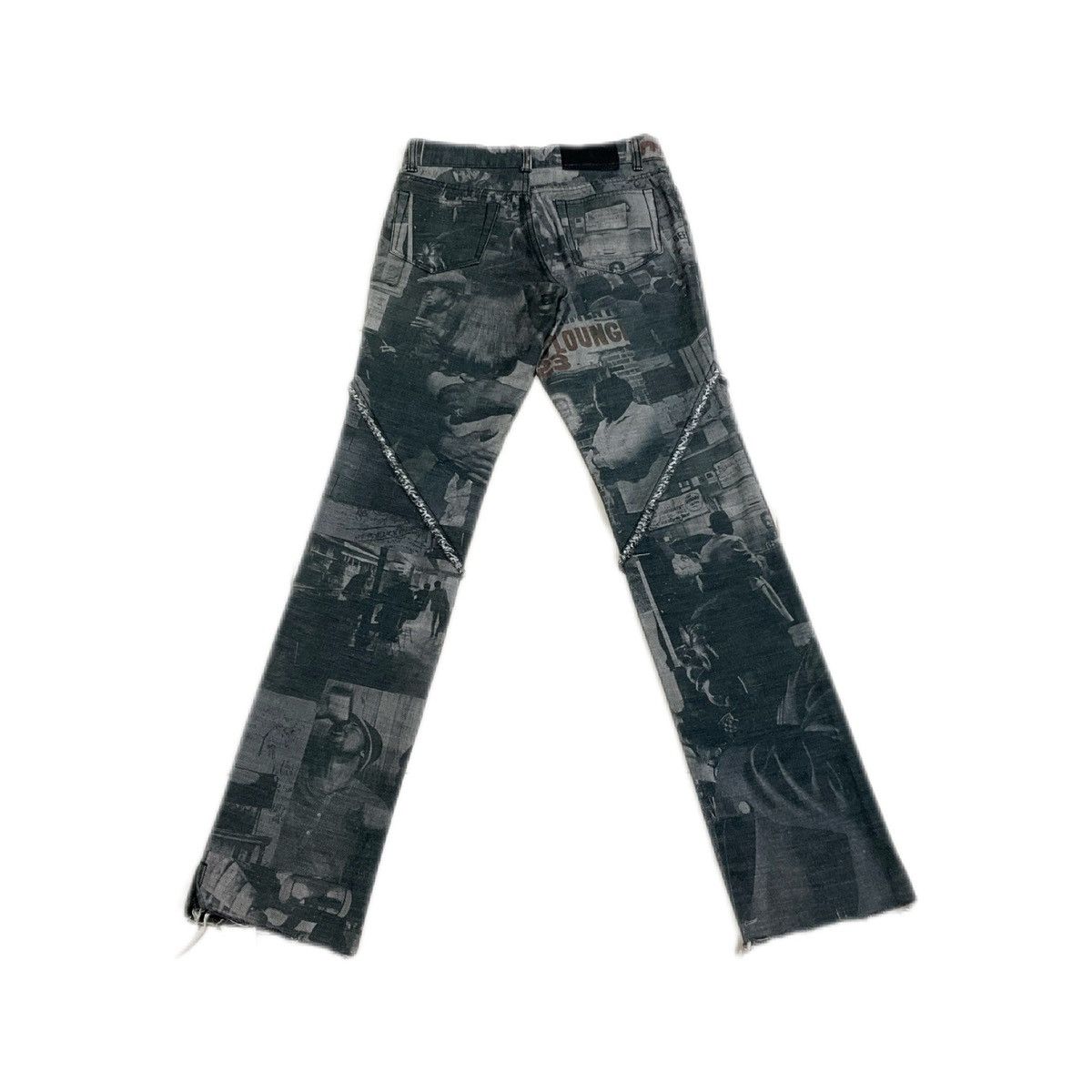 5351 POUR LES HOMMES × If Six Was Nine × Japanese Brand 🔥Archived 5351 Pour Les Hommes Fray Denim Photograph Print Size US 29 - 6 Thumbnail
