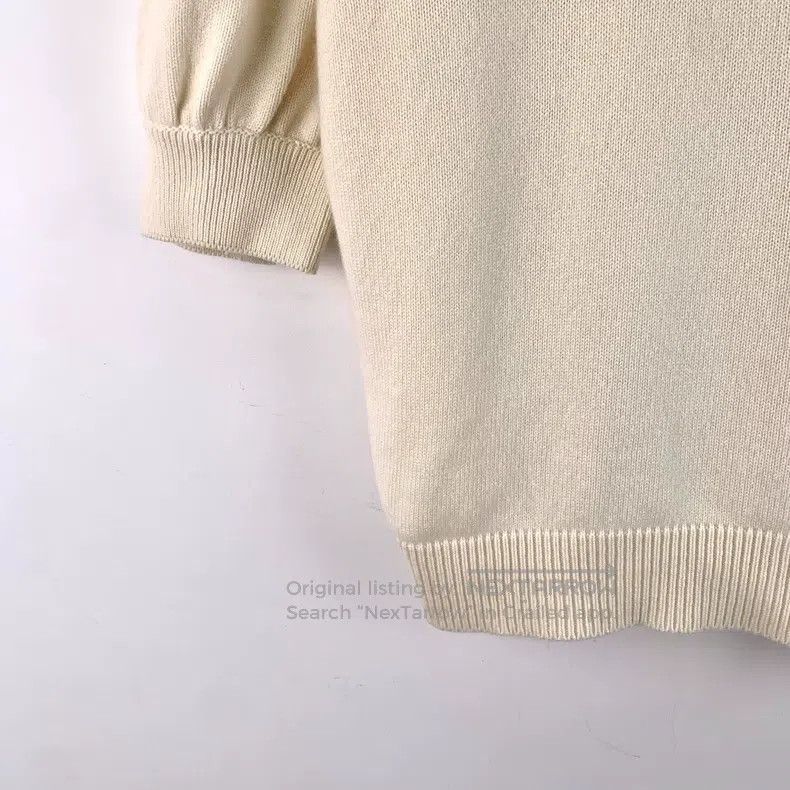 Chanel Chanel Equestrian Series Beige Cashmere Back Button Round- Size XS / US 0-2 / IT 36-38 - 4 Thumbnail