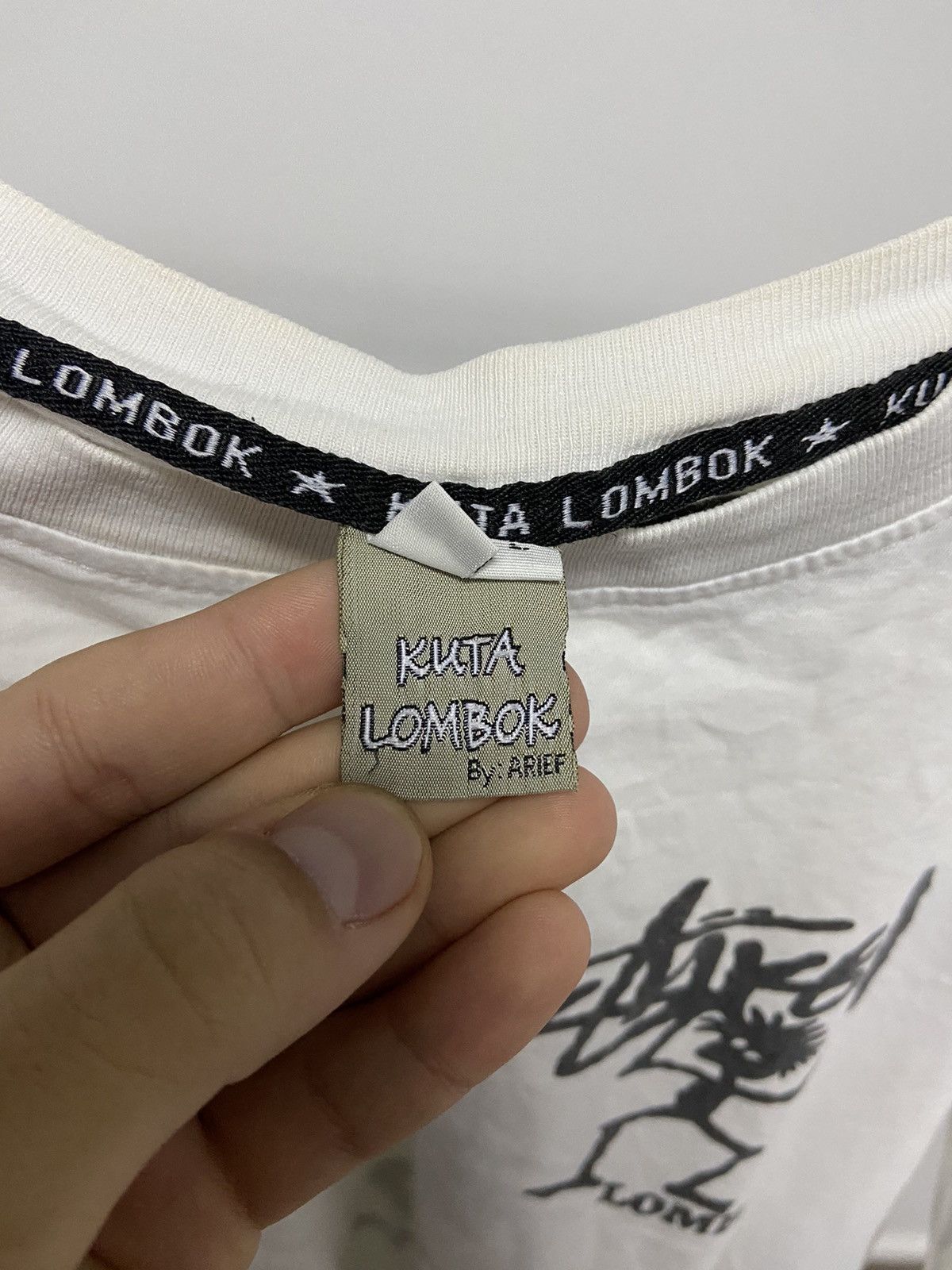 Stussy × Vintage Stussy kuta Lombok T-shirt Vintage big Logo stickman Size US L / EU 52-54 / 3 - 5 Thumbnail