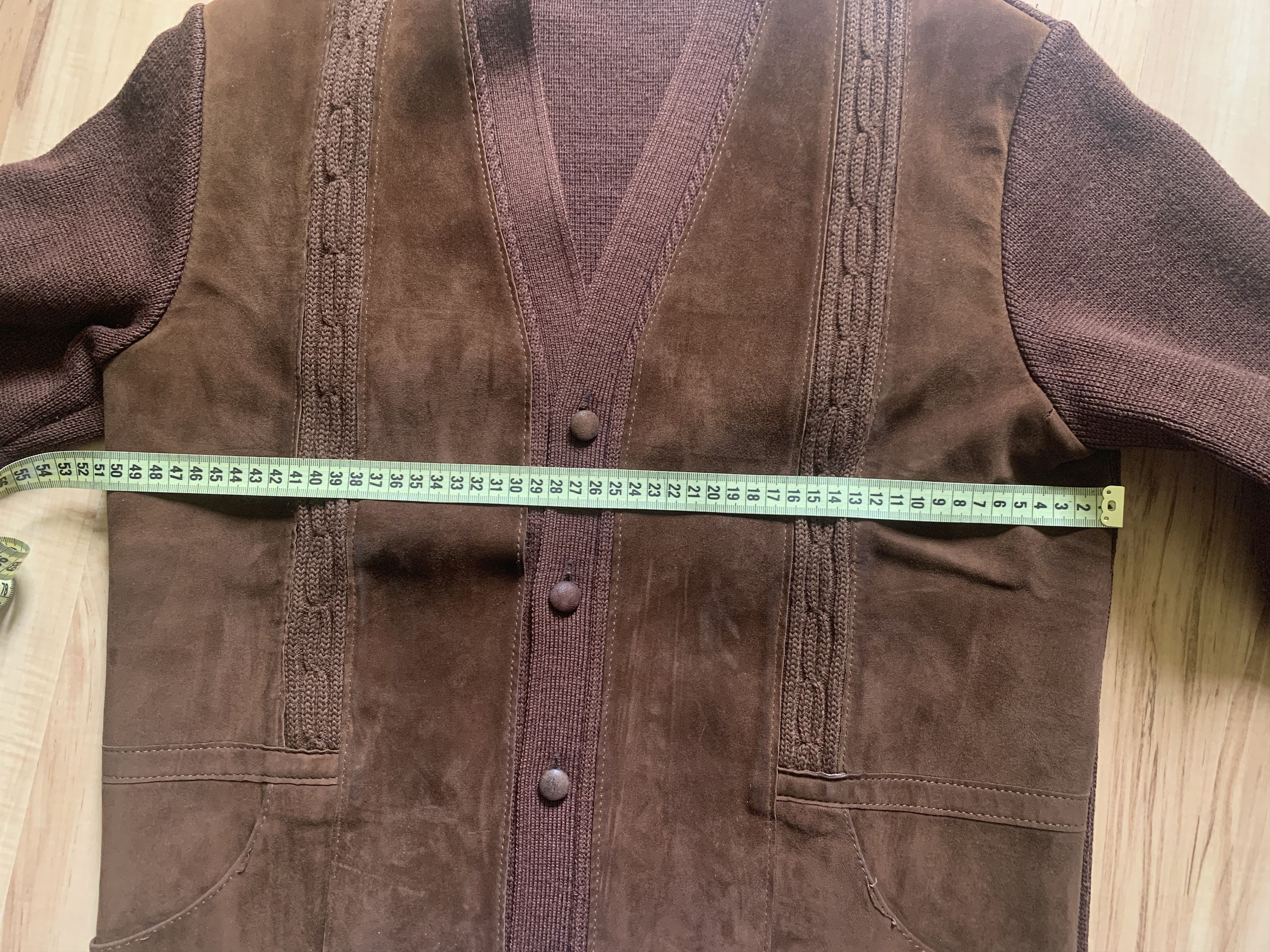 Vintage Wool Cardigan 70s Brown Vintage Size US S / EU 44-46 / 1 - 7 Thumbnail