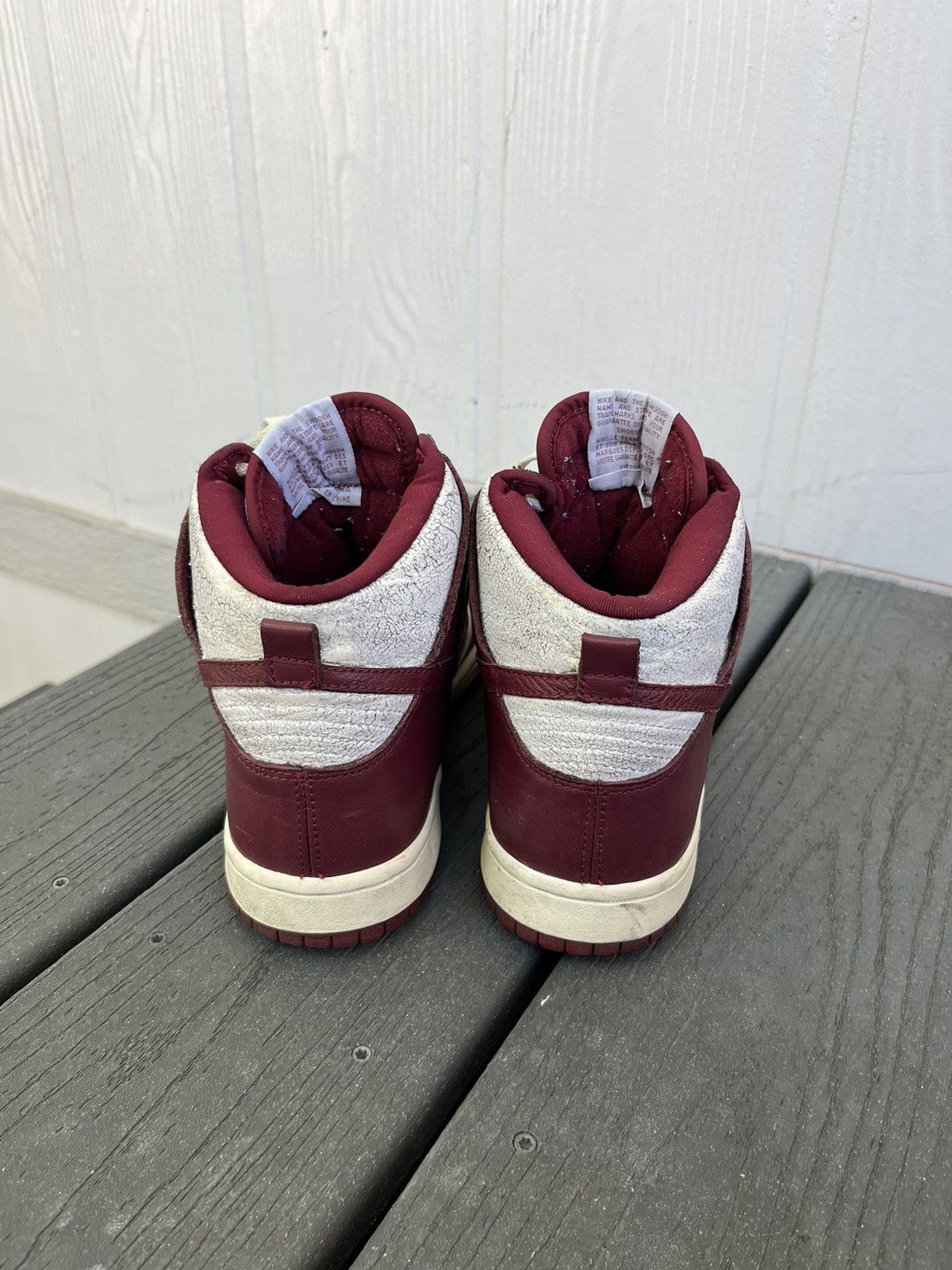 Nike Barn Red Nike Dunk High Size US 8 / EU 41 - 3 Thumbnail