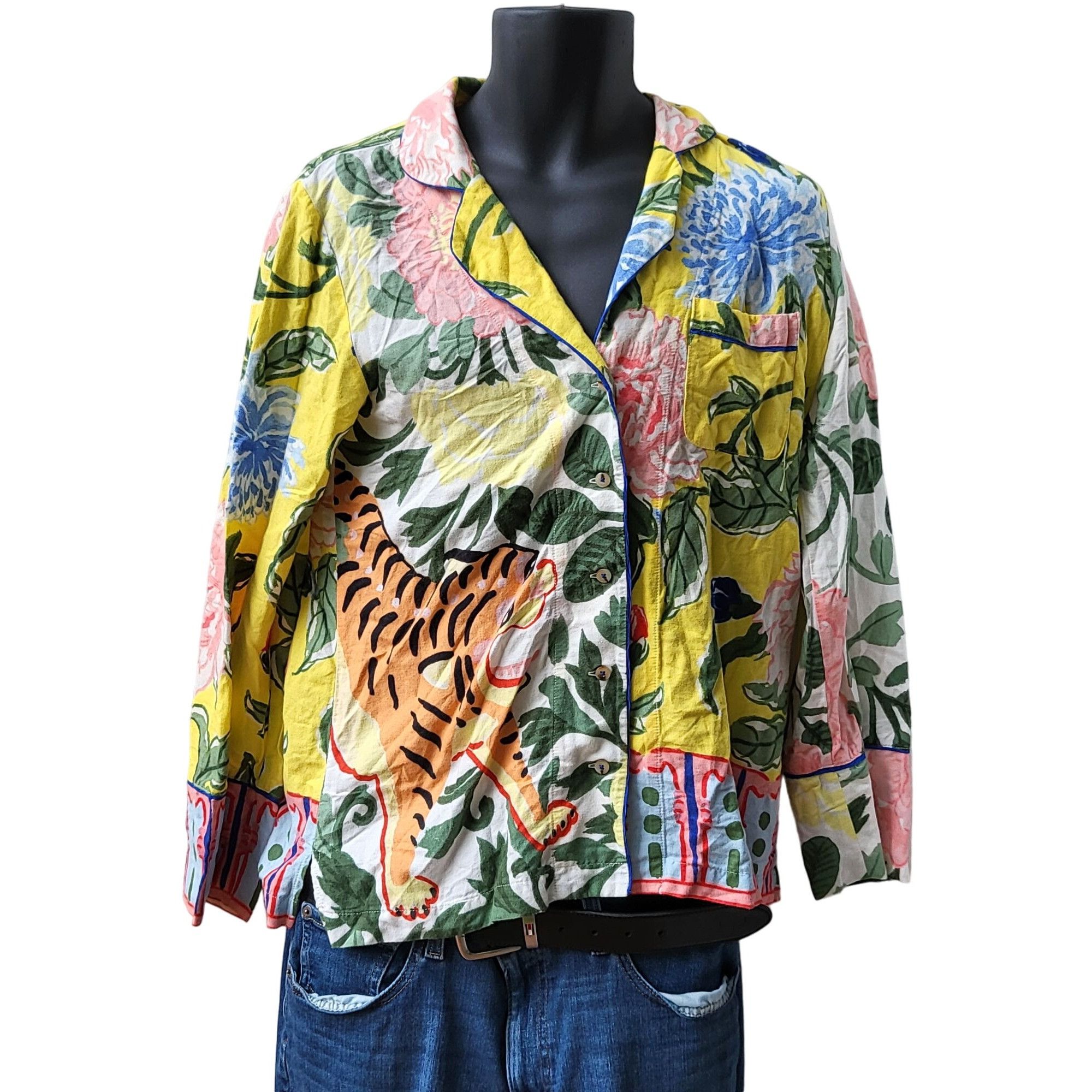 Anthropologie Anthropologie Sire Button Down Top Women Sz S Floral Multico Size S / US 4 / IT 40 - 1 Thumbnail
