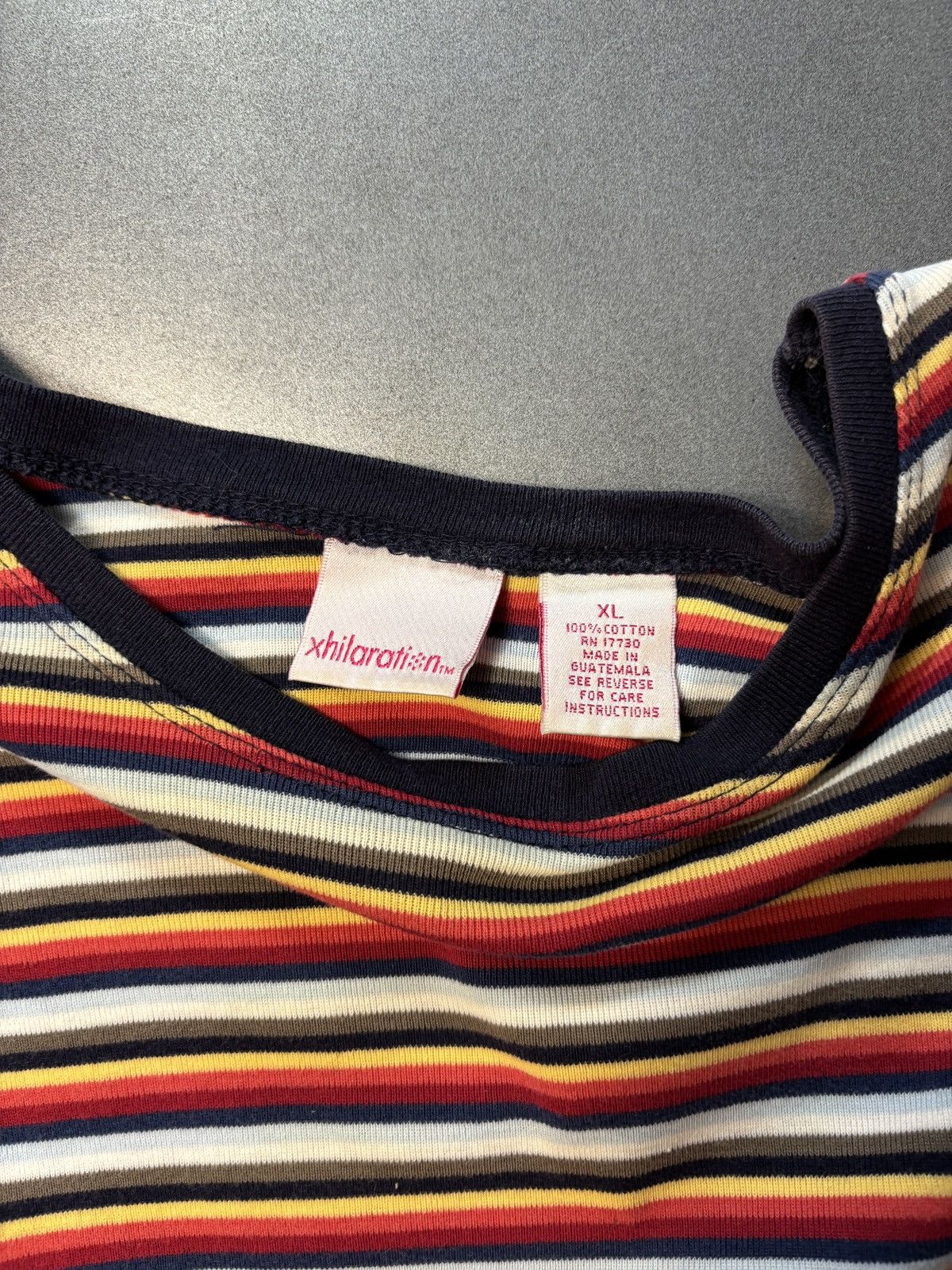 Other × Vintage Y2K Vintage Xhilaration Longsleeve Shirt Stripe Stretch 2000 Size M / US 6-8 / IT 42-44 - 2 Thumbnail