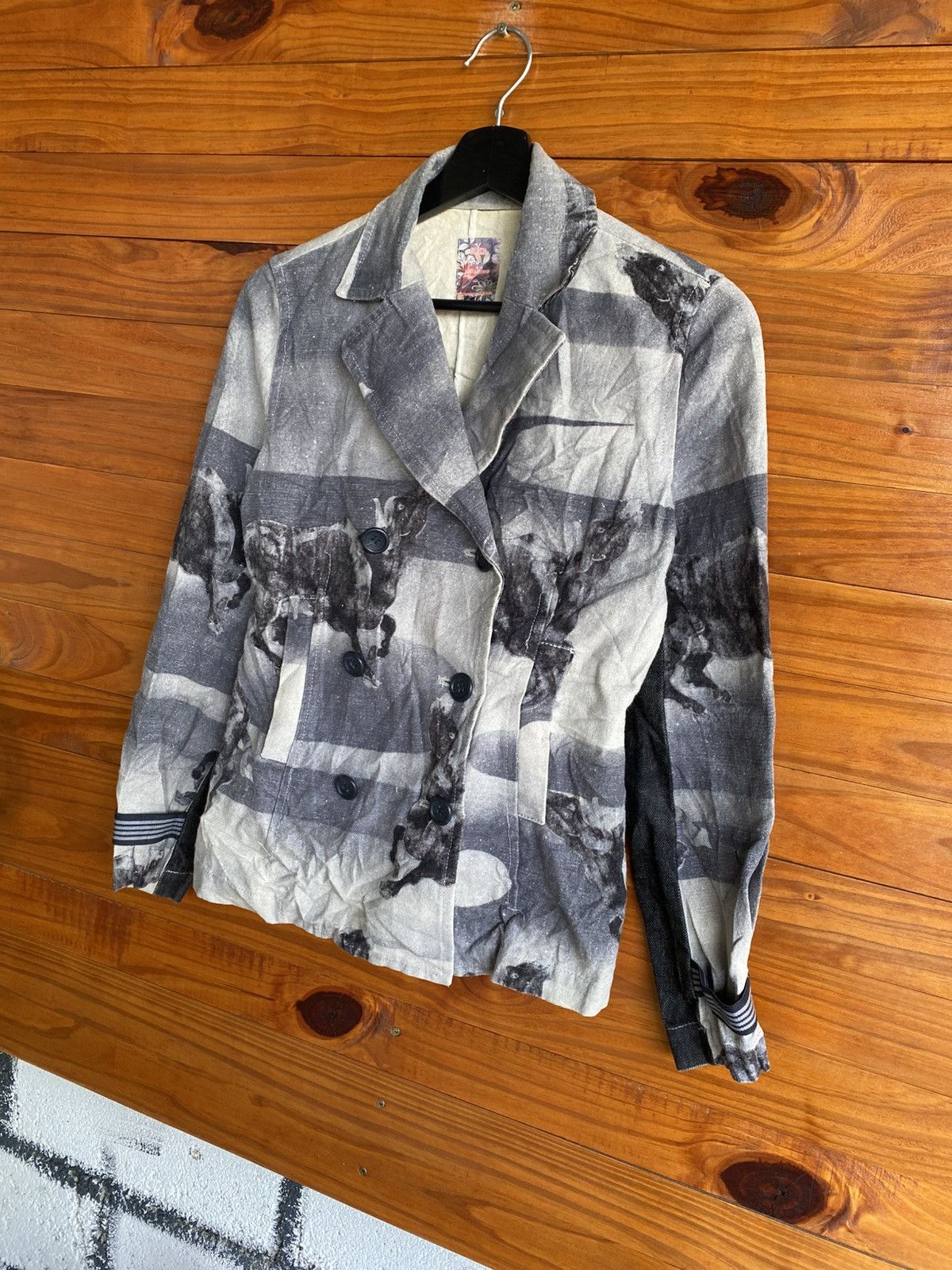 Japanese Brand Coromo by Deco Sugai Hemp Blend Printed – Japanese Artwear Size S / US 4 / IT 40 - 7 Thumbnail