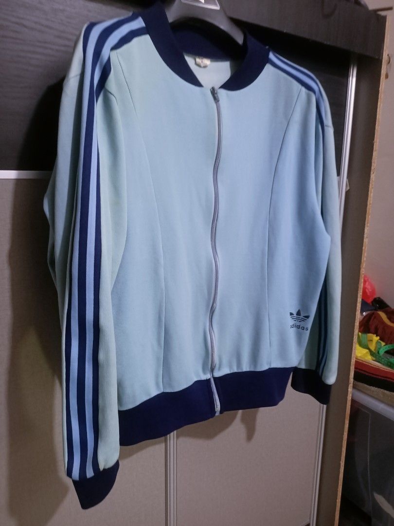 Adidas × Vintage Vintage 80s adidas track top Size US L / EU 52-54 / 3 - 4 Thumbnail
