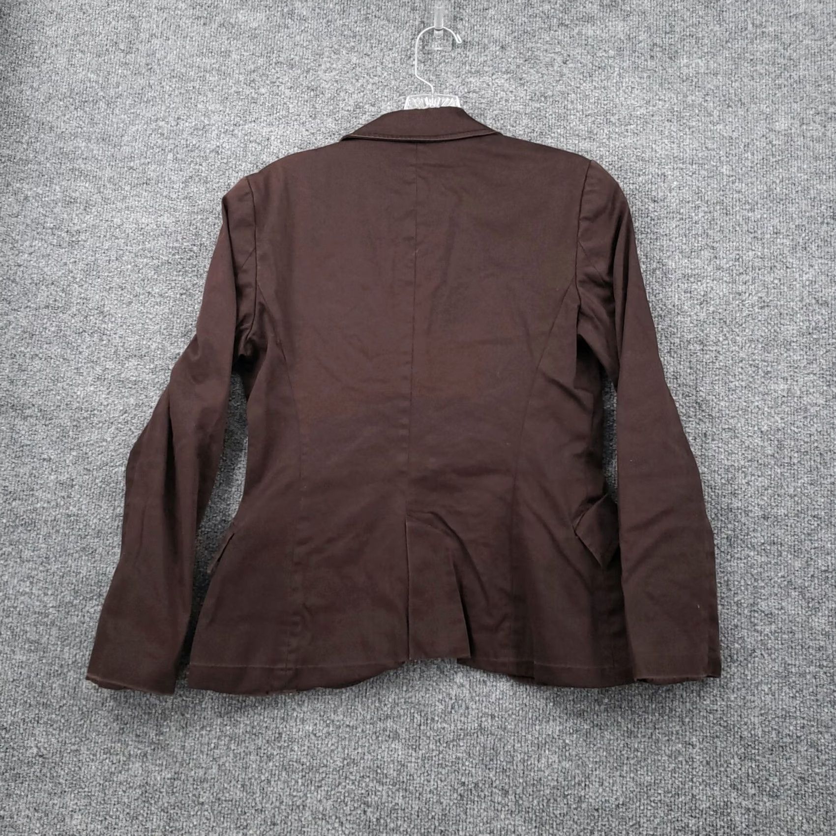 Zara Zara Blazer Jacket Womens Regular One-Button Notch Brown Solid Stretch Lined Wool Cotton Blend Spandex Casual Workwear Medium Size M / US 6-8 / IT 42-44 - 2 Thumbnail