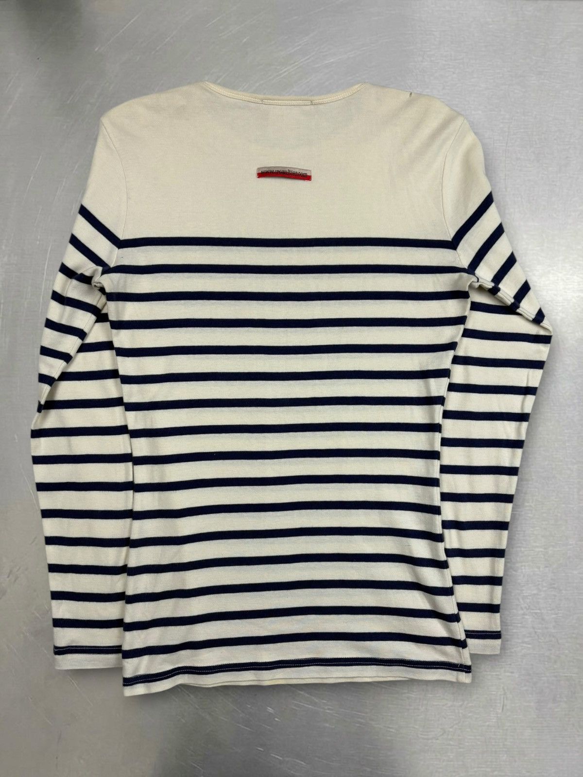 Jean Paul Gaultier Jean Paul Gaultier Maille Striped Longsleeve Navy White Size S / US 4 / IT 40 - 2 Thumbnail
