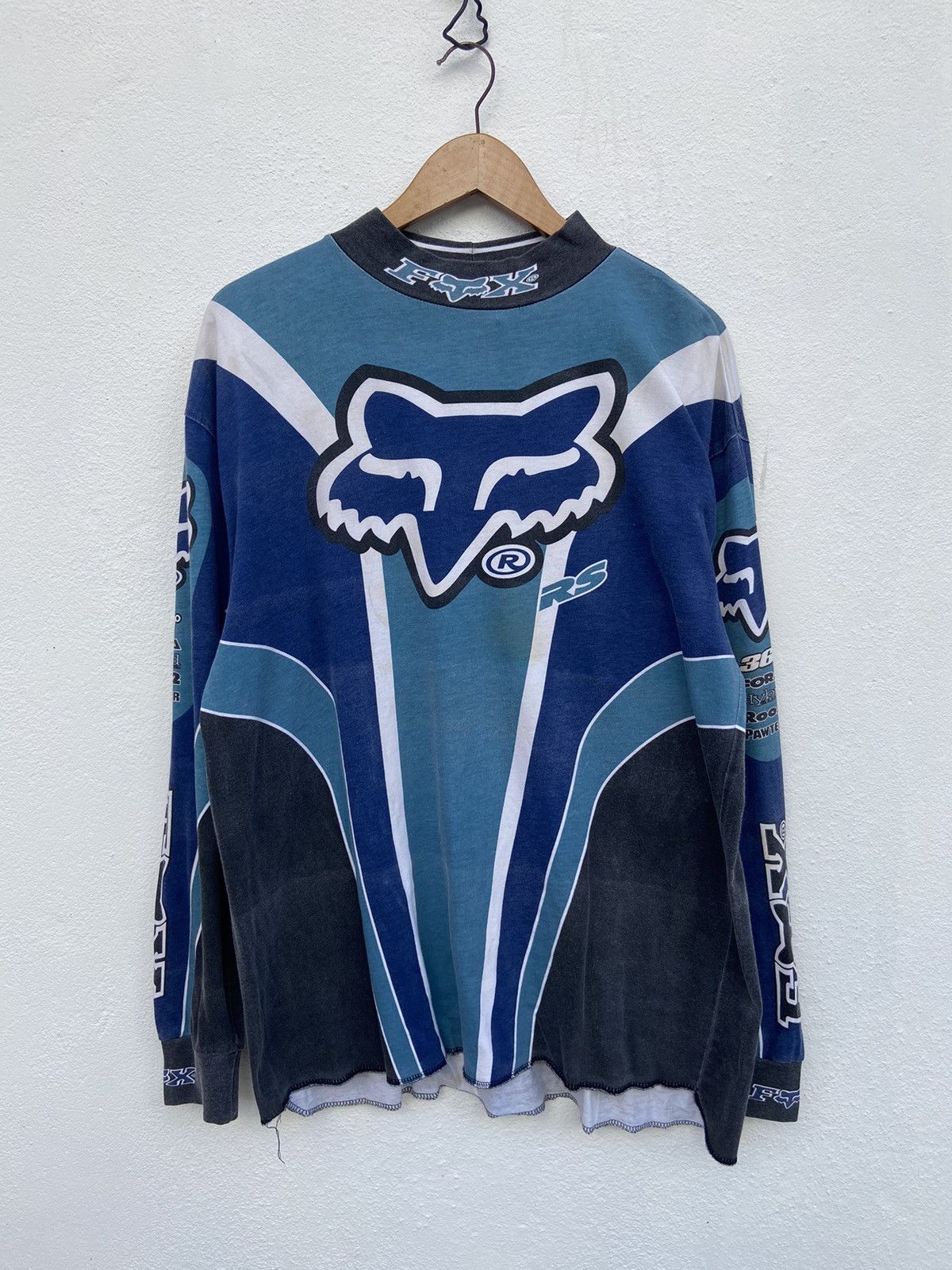 Vintage 90s Vintage Fox Racing long Sleeve RS Jersey