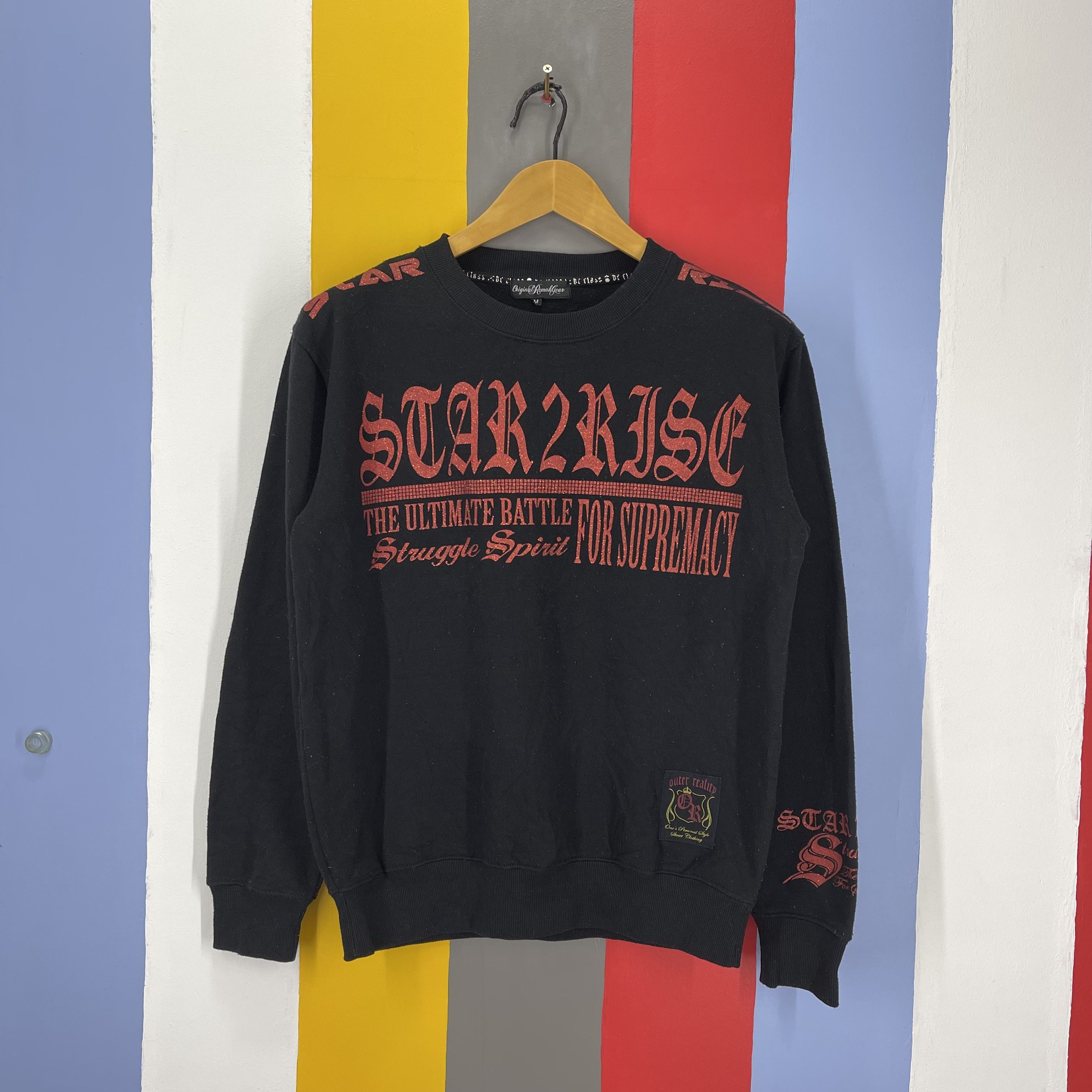 Japanese Brand STAR RISE by ORIGINAL REMAK GEAR Sweatshirt #1344/AU Size US M / EU 48-50 / 2 - 6 Thumbnail