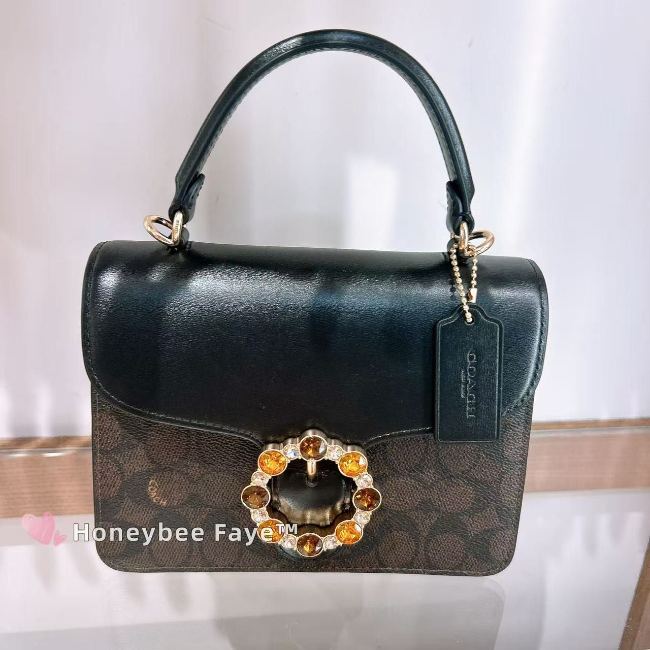 Courtney Top Handle Bag In Signature Canvas CCE22