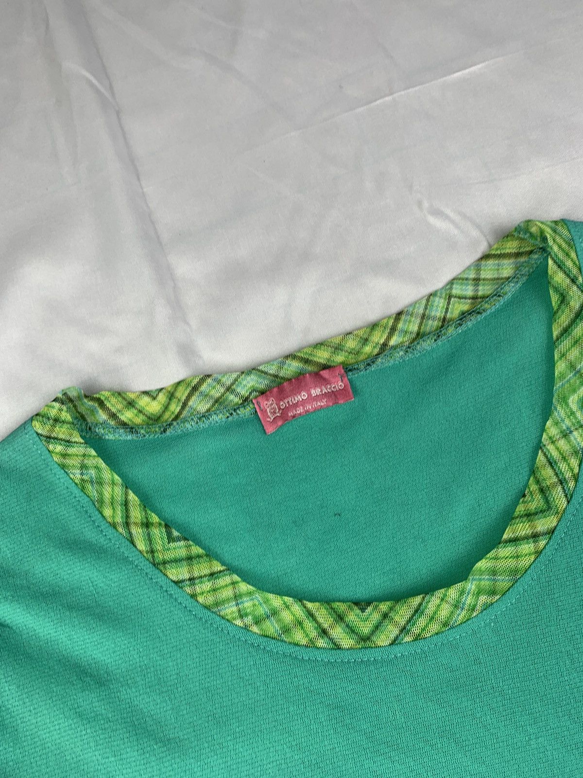 Other Ottimo Braccio Italy Psychedelic Sequin Flower Mesh Top Size L / US 10 / IT 46 - 7 Thumbnail