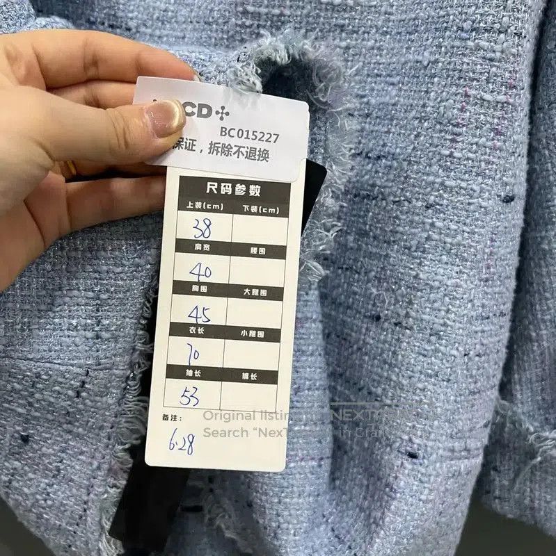 Balmain Balmain Blue Cotton Women's Jacket . Size XXS / US 00 / IT 34 - 5 Thumbnail