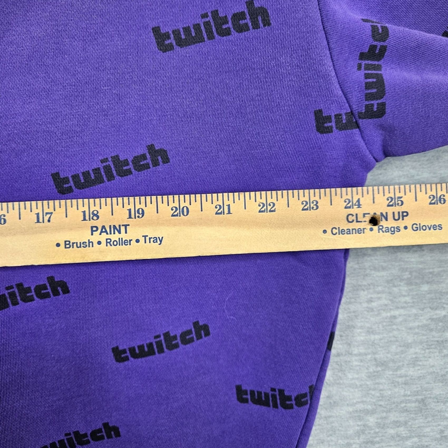 Logo 7 Twitch Unisex Hoodie Long Sleeve Size M Purple Logo Print Pullover Hooded Cotton Polyester Sweatshirt Classic Casual Size US M / EU 48-50 / 2 - 3 Thumbnail