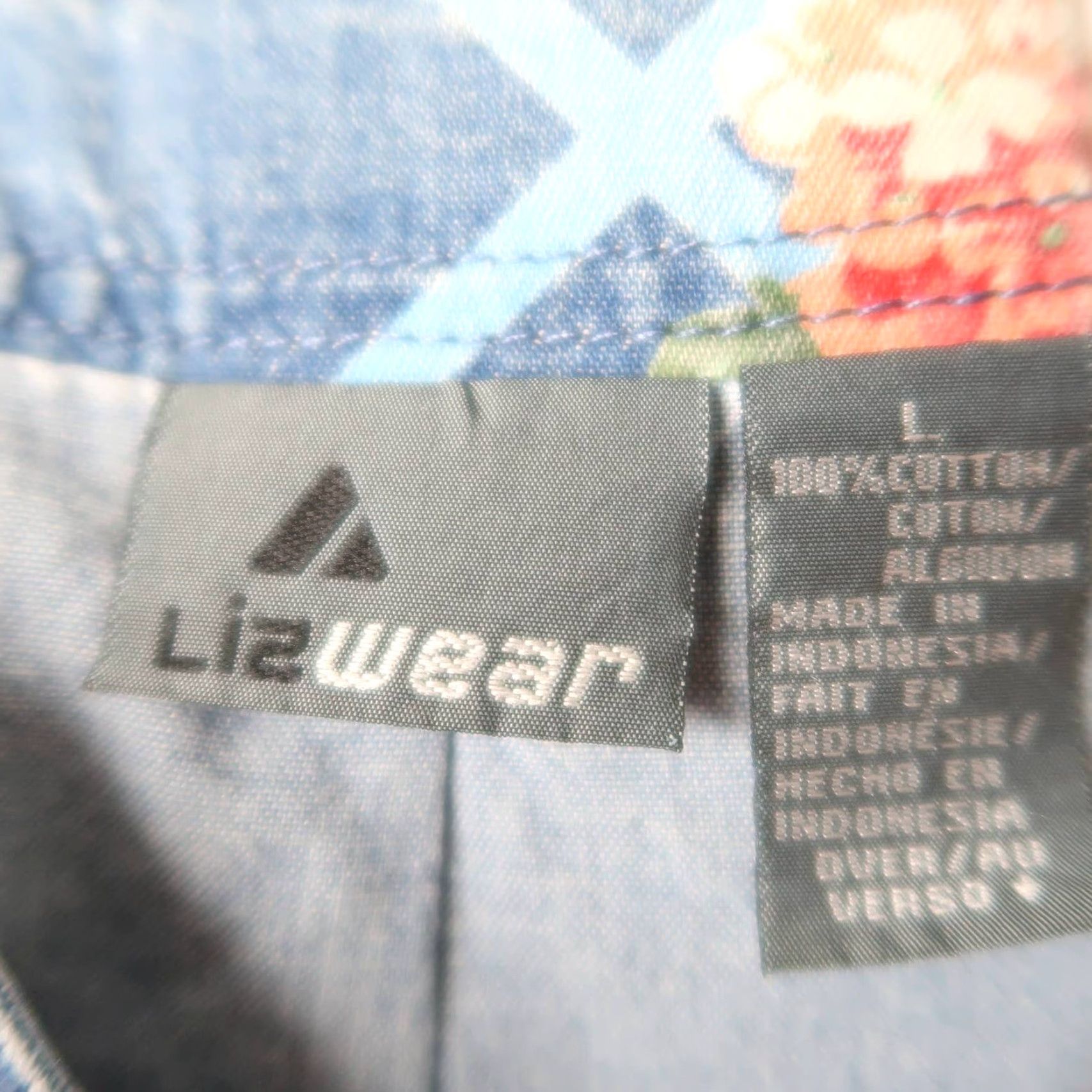 Liz Claiborne VINTAGE Liz Claiborne Vest Denim Flower Print Blue Pink 90s L Womens? Size L / US 10 / IT 46 - 5 Thumbnail