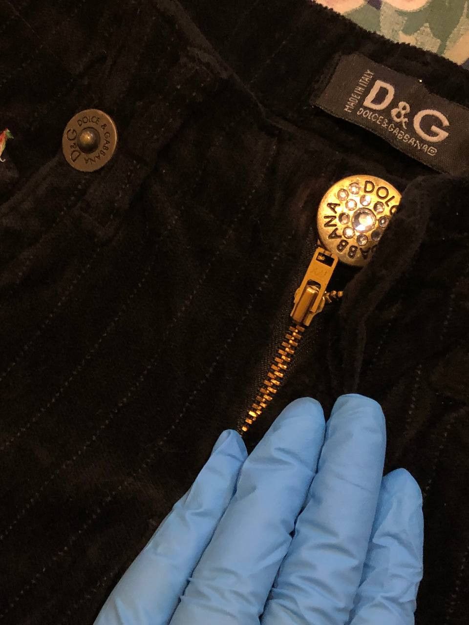 Dolce & Gabbana Black Pants luxury Dolce&Gabbana Y2K logo Vintage Size 27" / US 4 / IT 40 - 10 Thumbnail