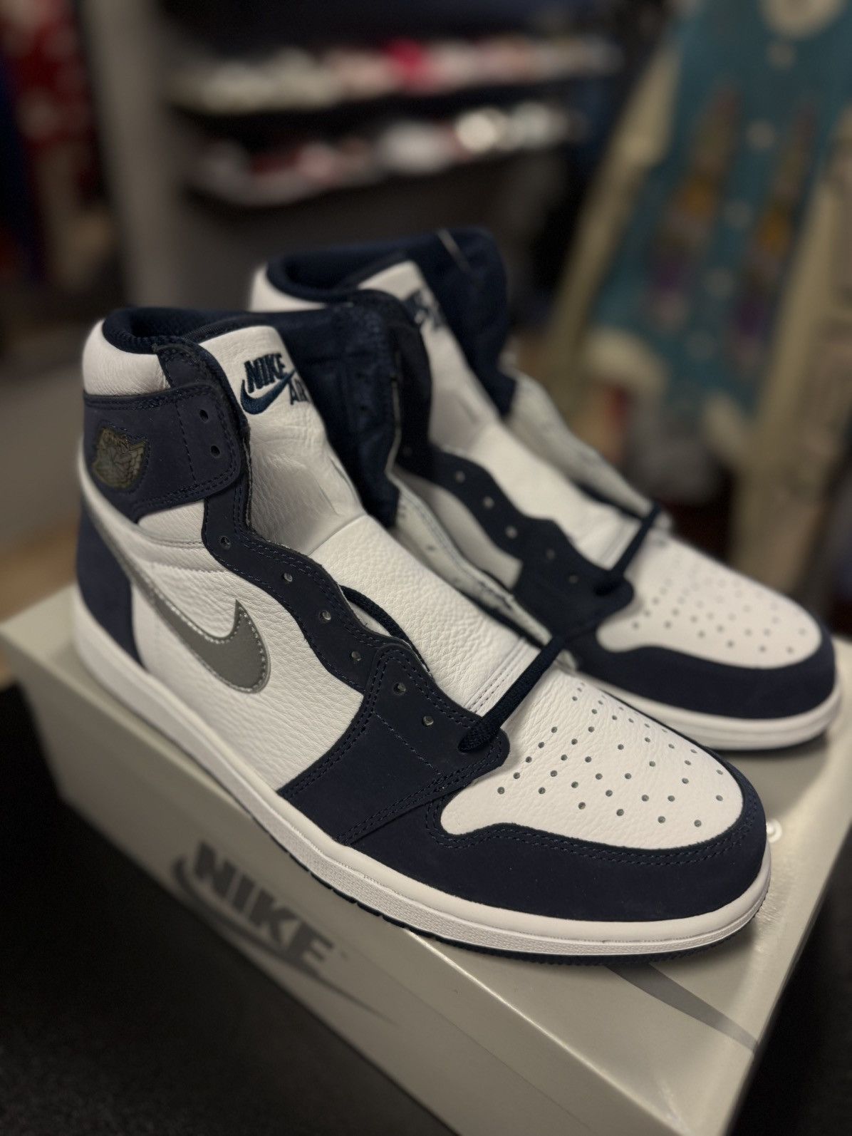 Jordan Brand × Nike Jordan 1 CO JP Midnight Navy Blue Size 10.5 (NEW) Size US 10.5 / EU 43-44 - 5 Thumbnail