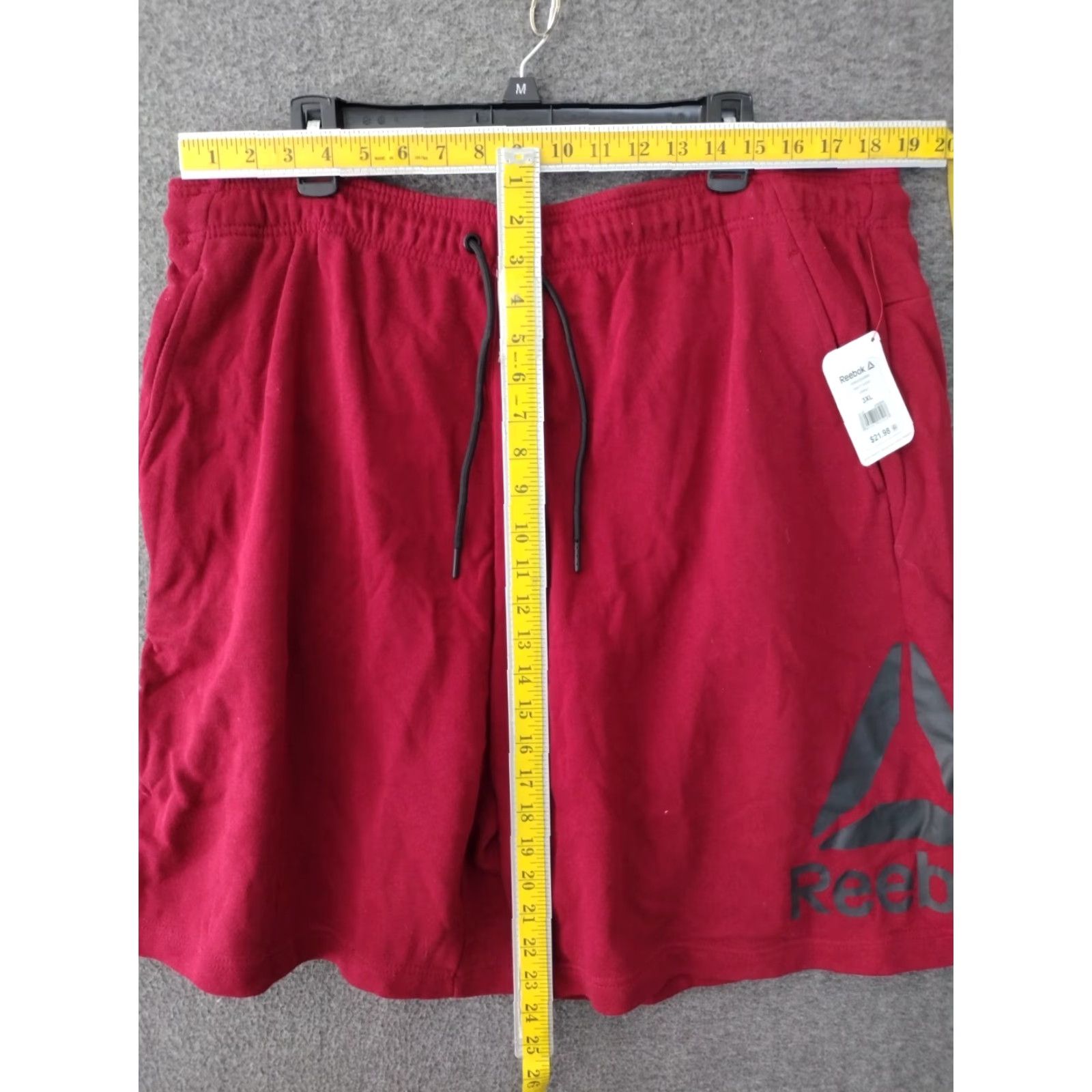 Reebok Reebok Lifestyle Shorts Mens 3XL Red Walking Casual Thick Logo Pockets (no extra text) Size US 39 - 4 Thumbnail