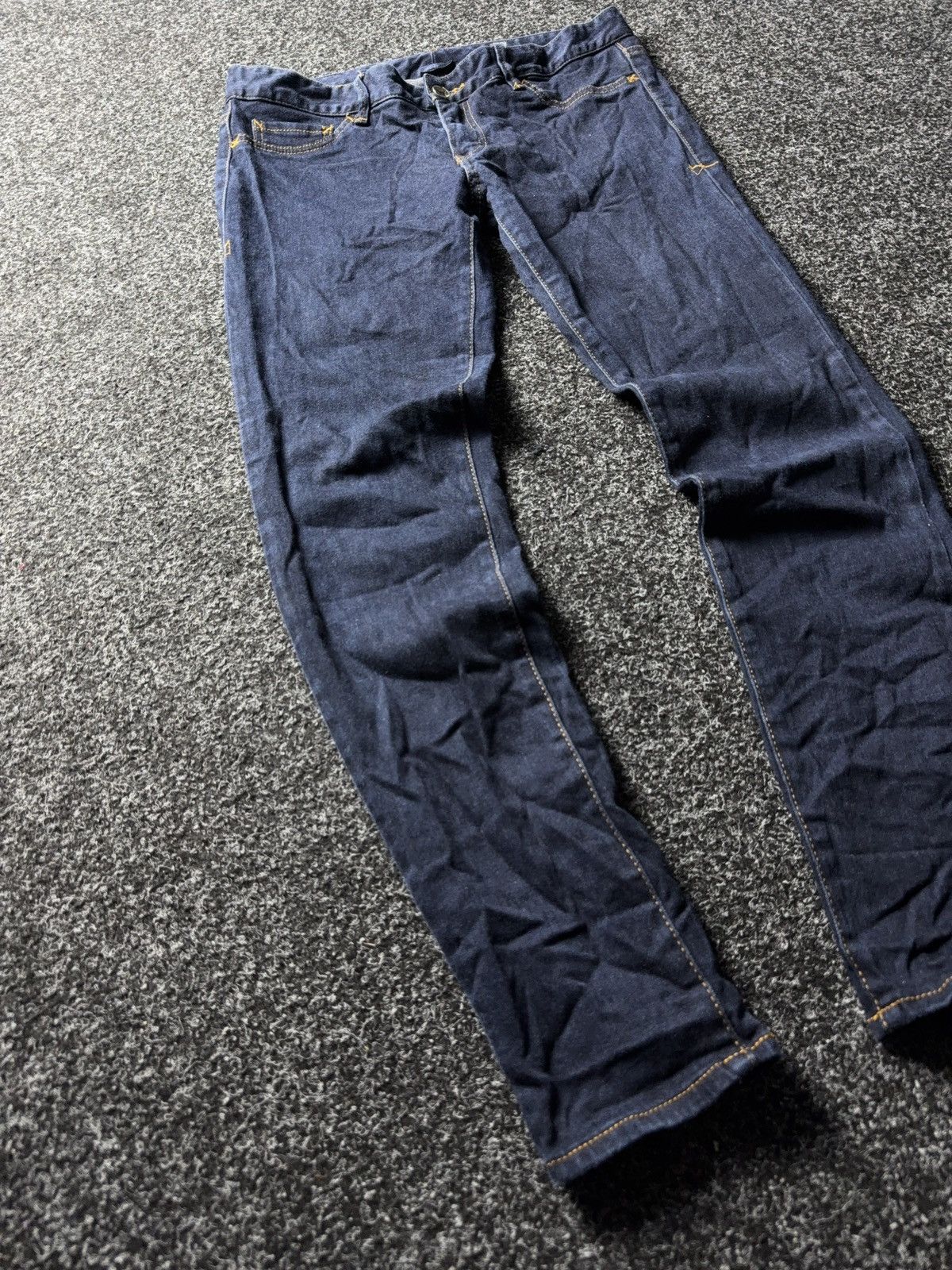 Armani Exchange Luxury Y2K Armani Exchange Slim Fit Dark Blue Stretch Jeans Size 30" / US 8 / IT 44 - 2 Thumbnail