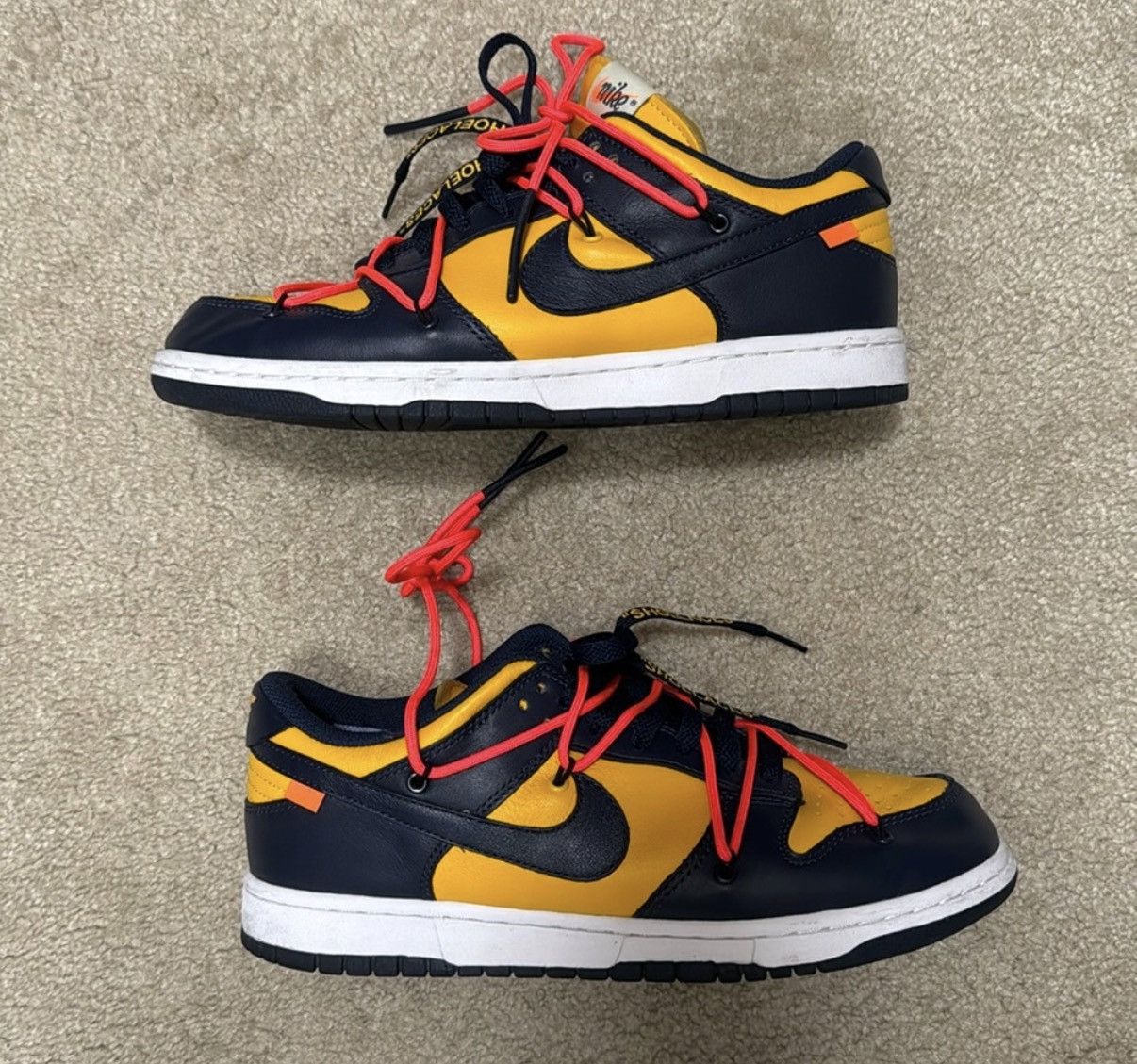 Nike × Off-White Nike Dunk Off-White Michigan Size US 9.5 / EU 42-43 - 1 Thumbnail