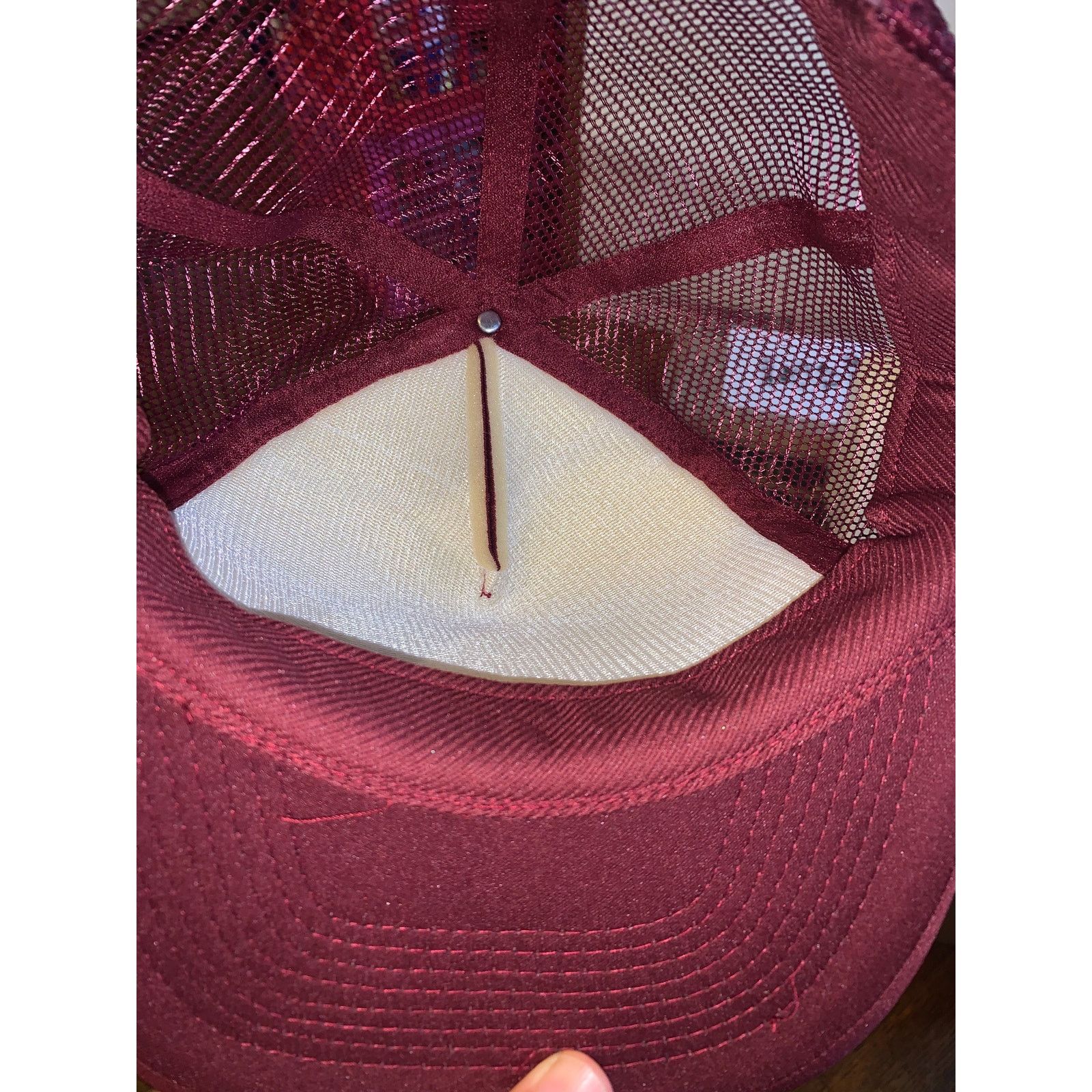 Cobra 2001 Ozark Trails Racing Trucker Hat Rope Snapback Maroon Size ONE SIZE - 6 Thumbnail