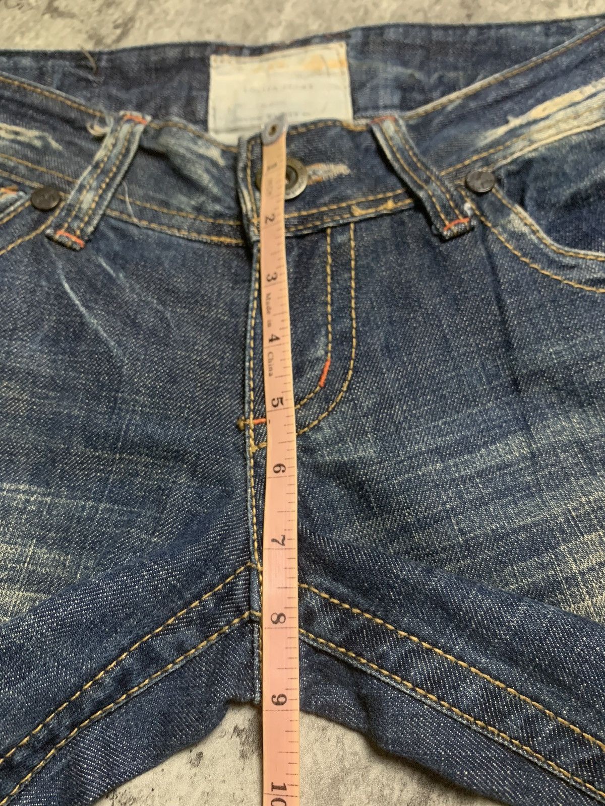 Tornado Mart Y2K Yoshitomo Nara x Lolita Acid Wash Clawmark Super Flare Size US 32 / EU 48 - 19 Thumbnail