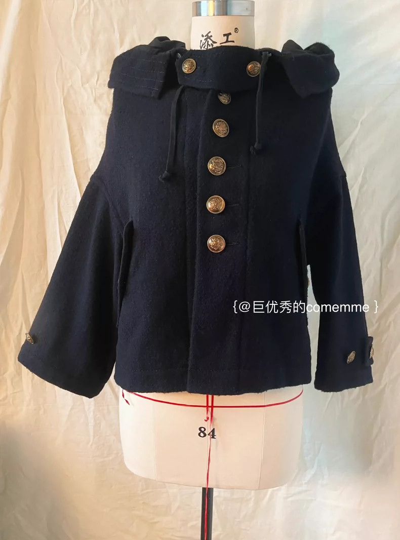 Comme des Garcons Comme Des Garcons Dark Blue Retro British Gold Button Wool Size S / US 4 / IT 40 - 2 Thumbnail