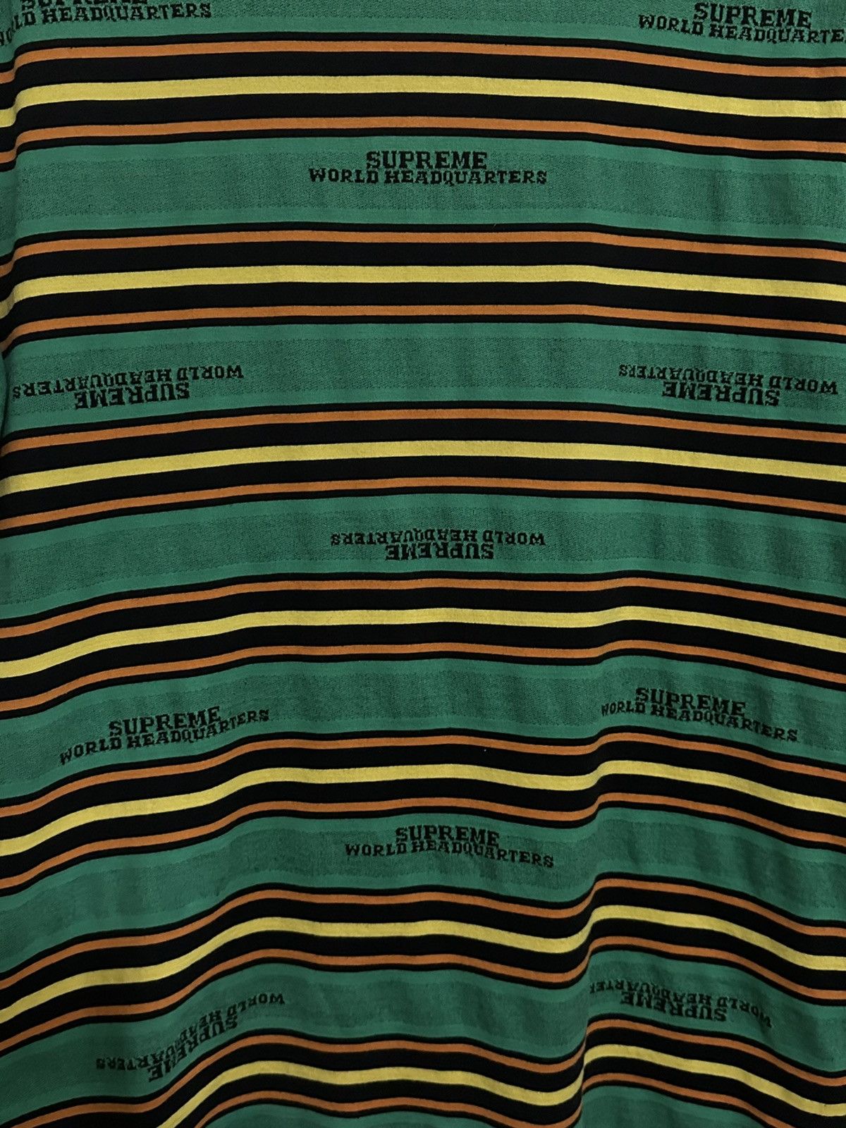 Supreme Supreme HQ Stripe S/S Top Tee Size US M / EU 48-50 / 2 - 2 Thumbnail