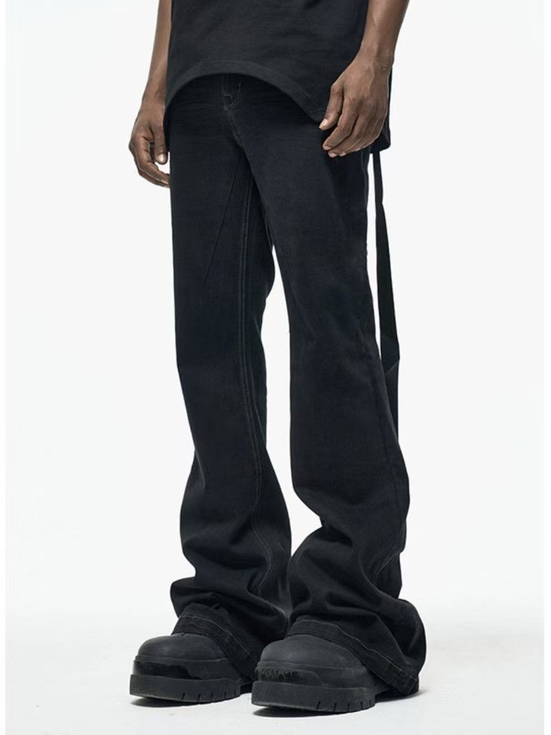 Japanese Brand × Jean High Street Dark Style Casual Loose Micro Flare Jeans Size US 34 / EU 50 - 3 Thumbnail