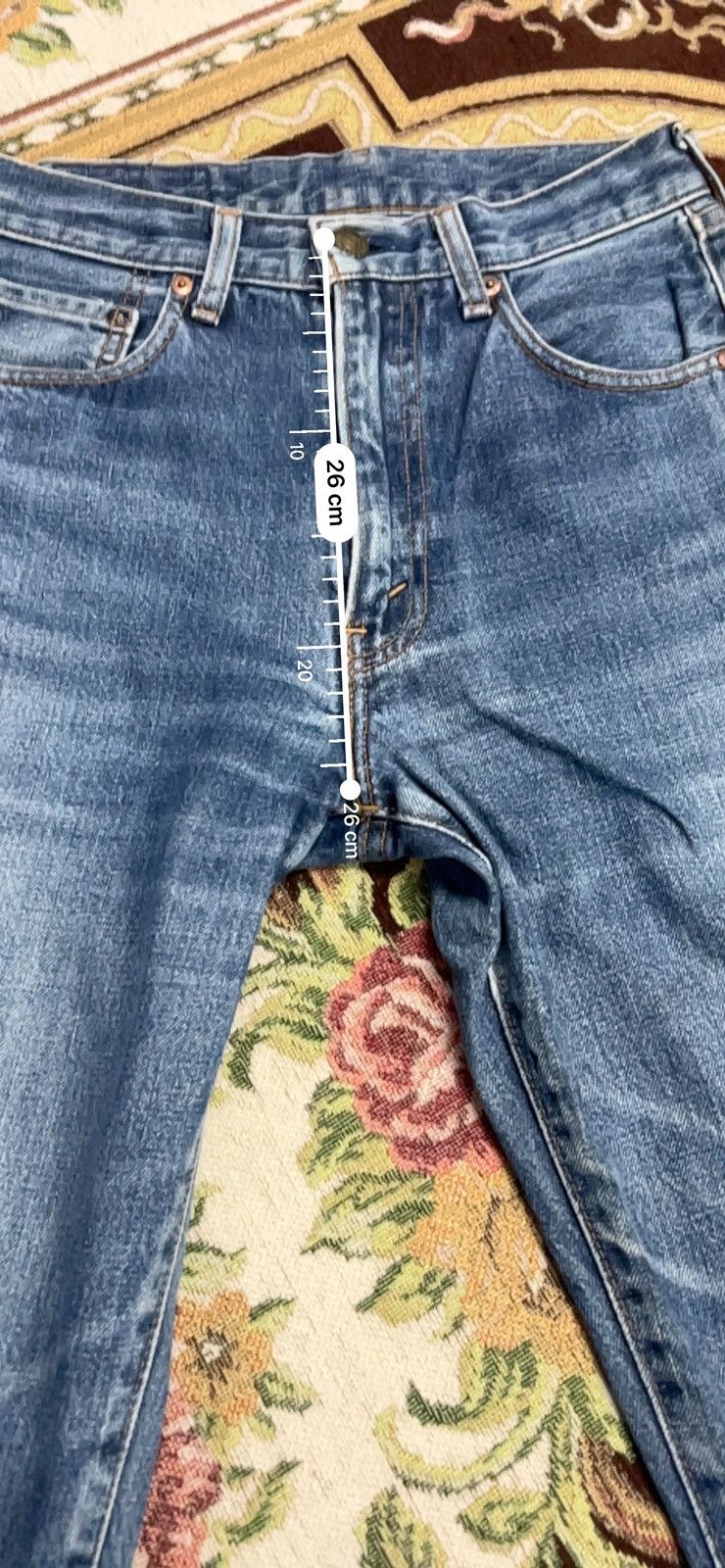 Levi's Vintage Clothing × Vintage Levis 551Z / w29 L36 - Vintage selvedge Japan Big E Size US 29 - 5 Thumbnail