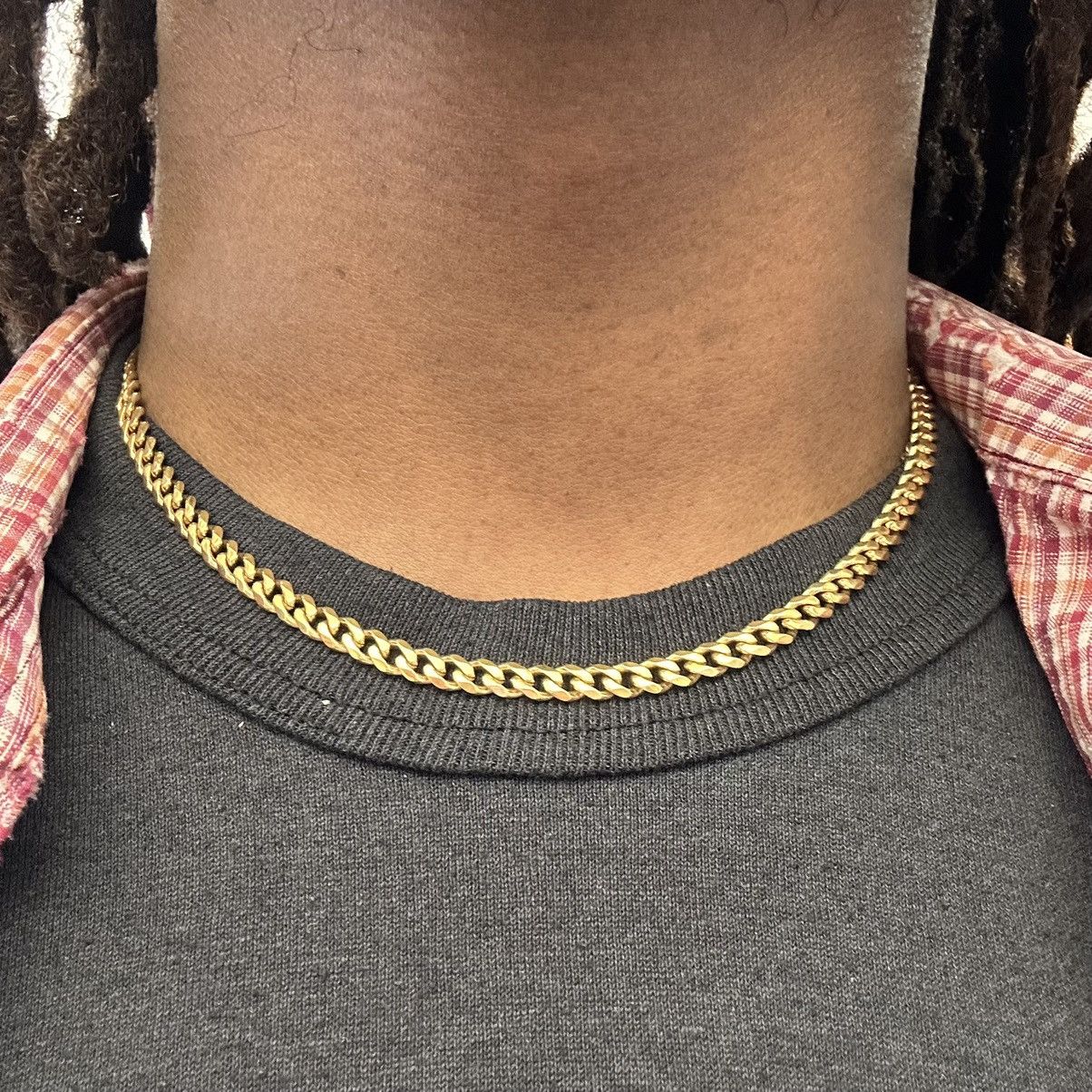 Vintage Y2K 2000s cuban link style gold hip hop skater chain Size ONE SIZE - 1 Thumbnail