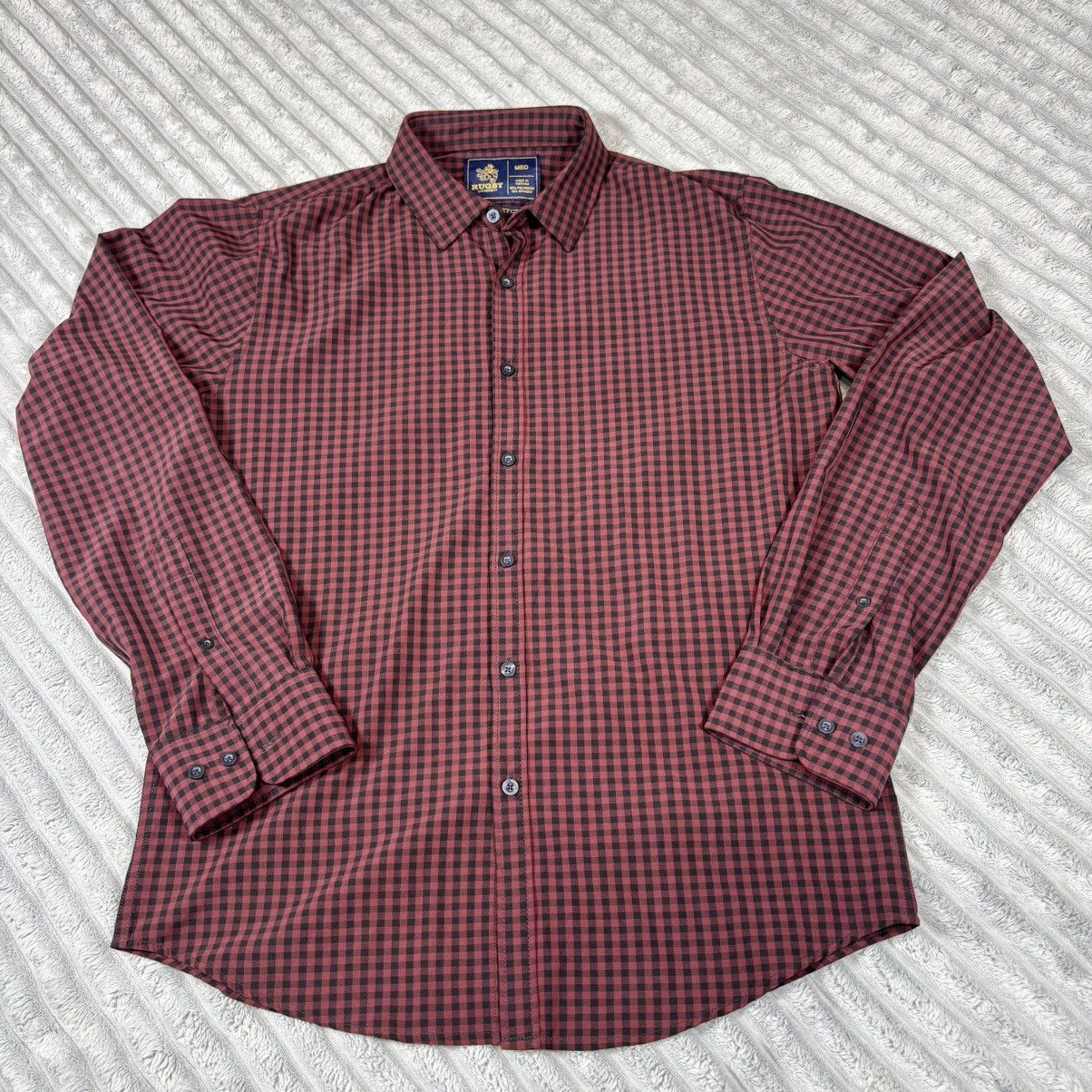 Other Rugby University Stretch Shirt Men Sz M Red & Black Size US M / EU 48-50 / 2 - 1 Thumbnail