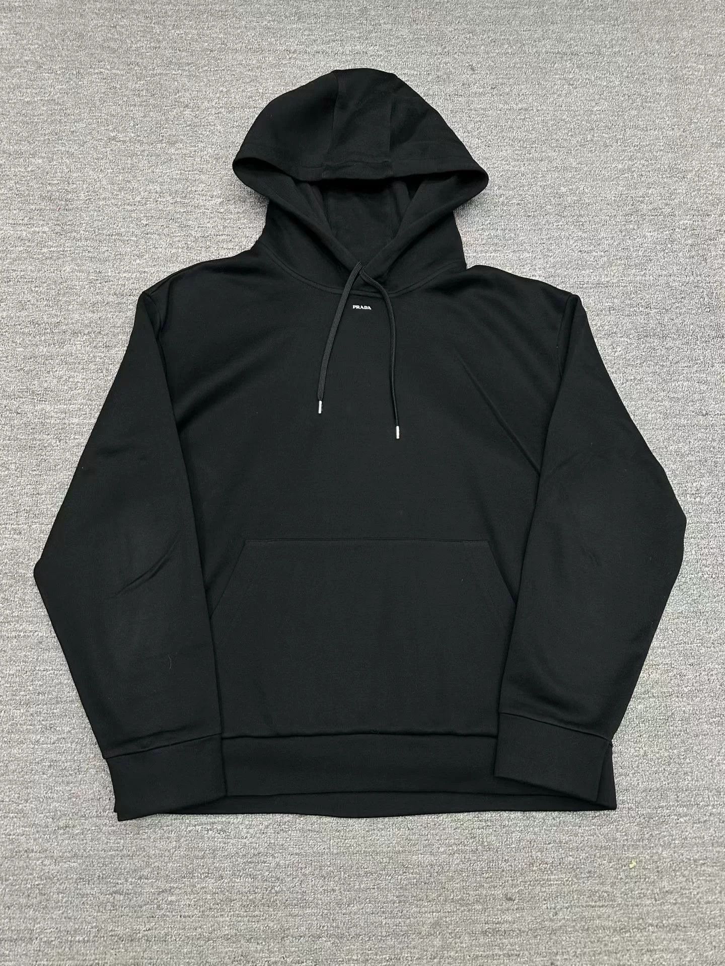 Prada prada black hoodie with lettering, size xxl Size US XXL / EU 58 / 5 - 1 Thumbnail