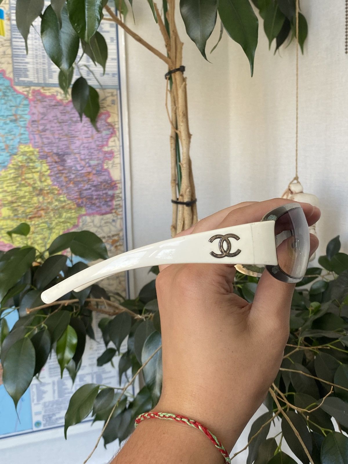 Chanel Chanel sunglasses white/grey authentic Size ONE SIZE - 3 Thumbnail