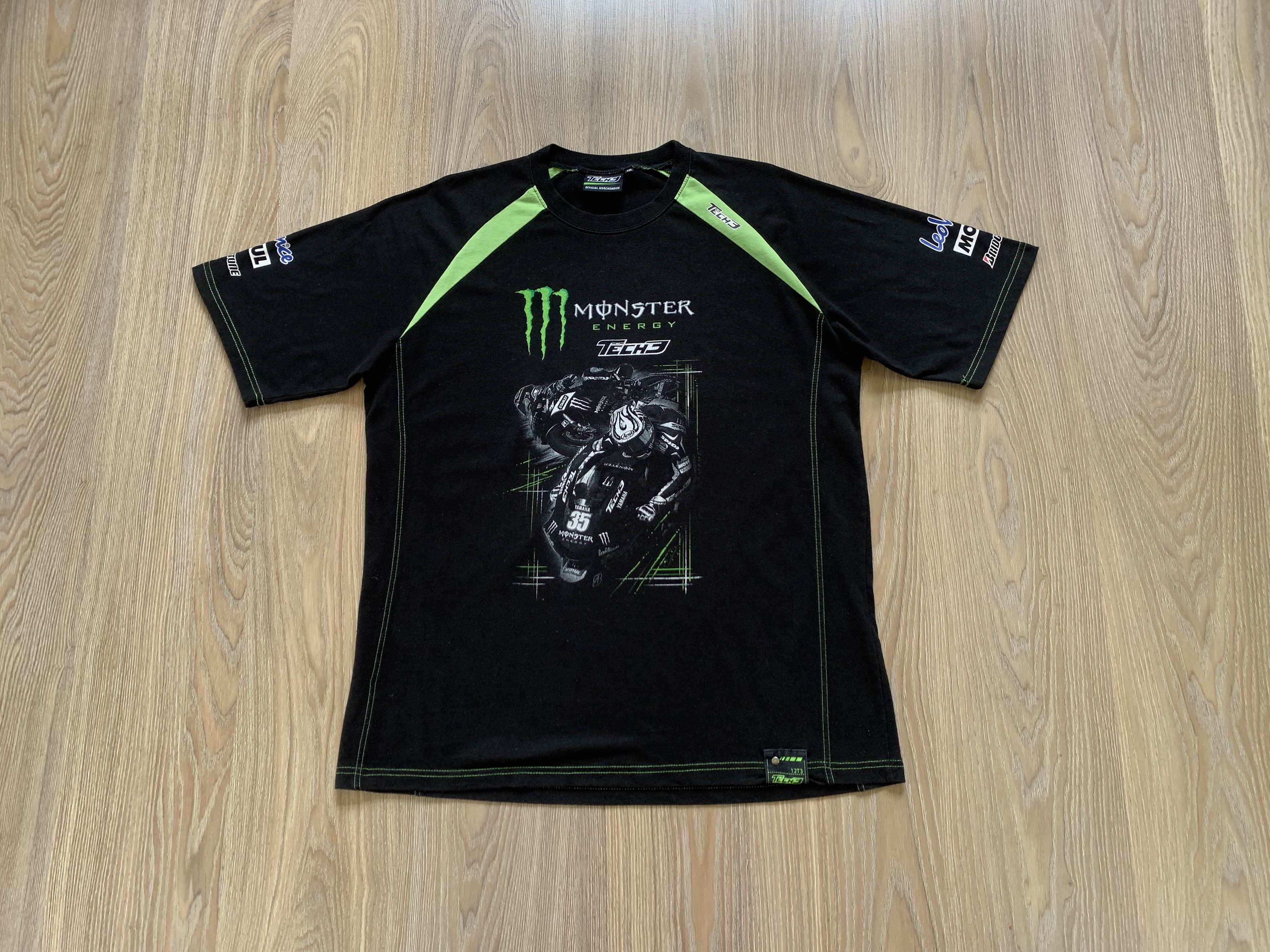 Vintage Vintage Tech3 Monster Energy T-Shirt Size US XXL / EU 58 / 5 - 11 Thumbnail