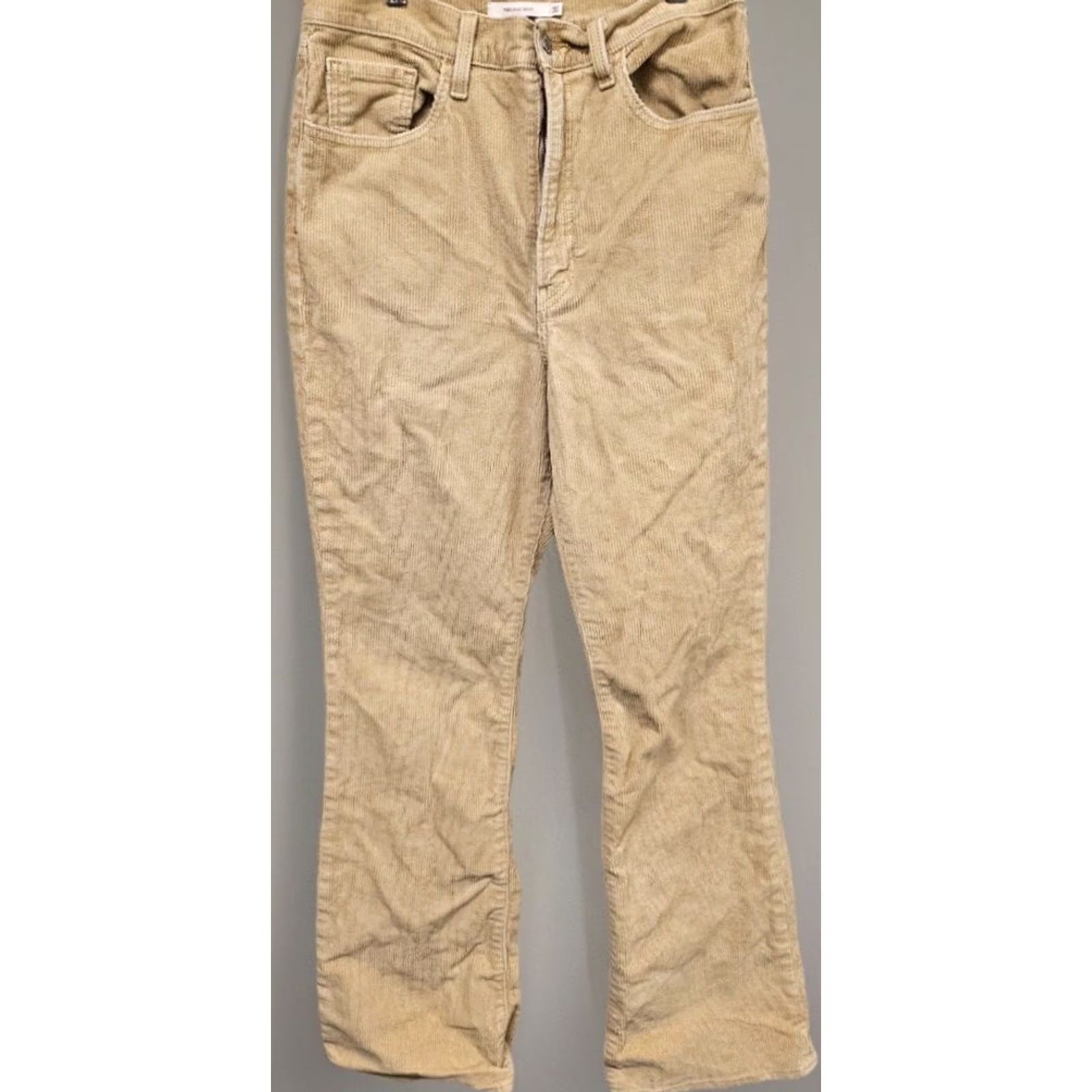 Levi's Levi’s Corduroy Premium Ribcage Boot Jeans Women’s Sz 30 High Rise Khaki Beige Regular Bootcut Denim Pants Women Size 30" / US 8 / IT 44 - 2 Thumbnail