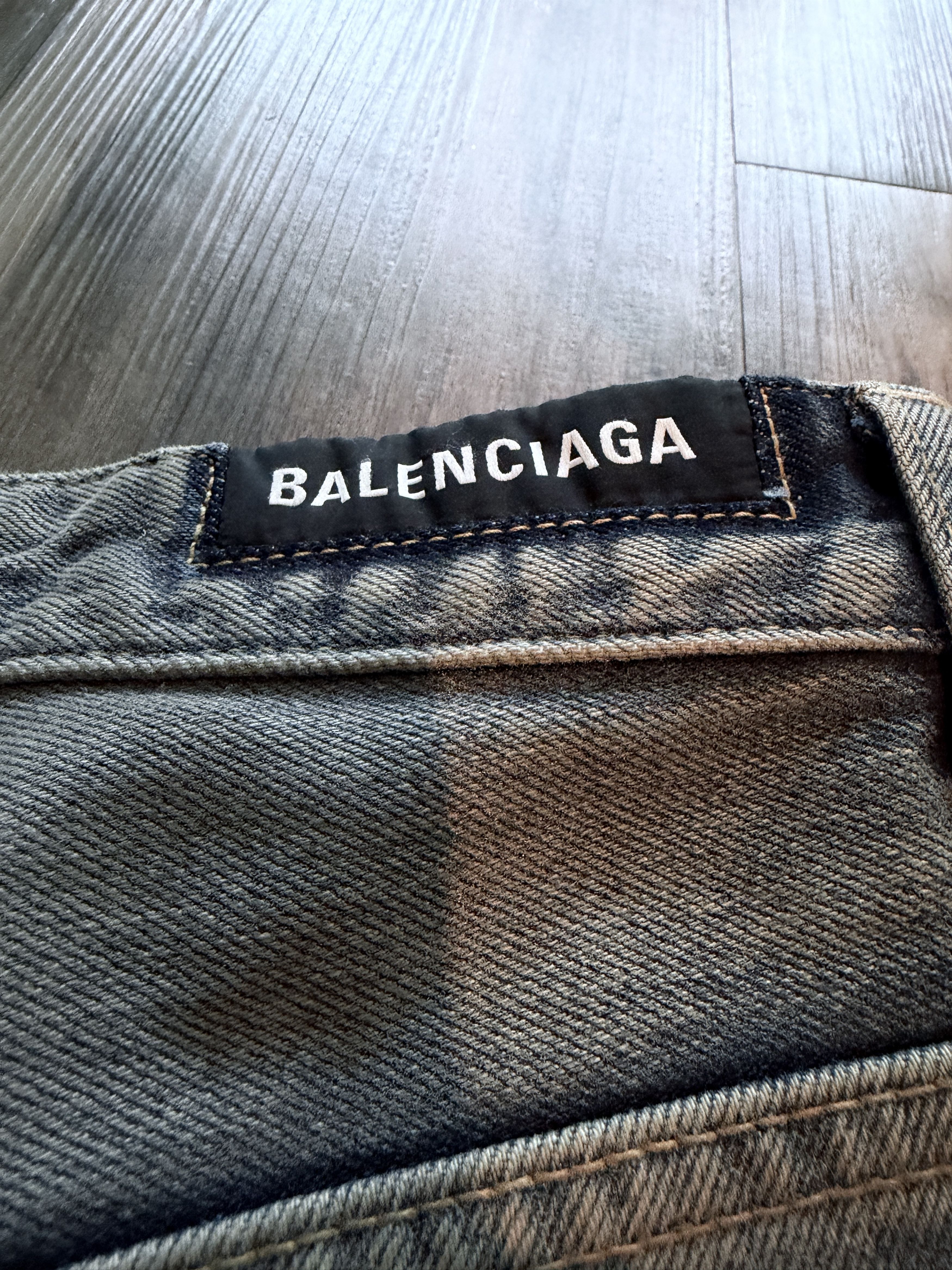 Balenciaga Reflective 3M Woven Made in Japan Baggy Denim Jeans Size US 34 / EU 50 - 5 Thumbnail