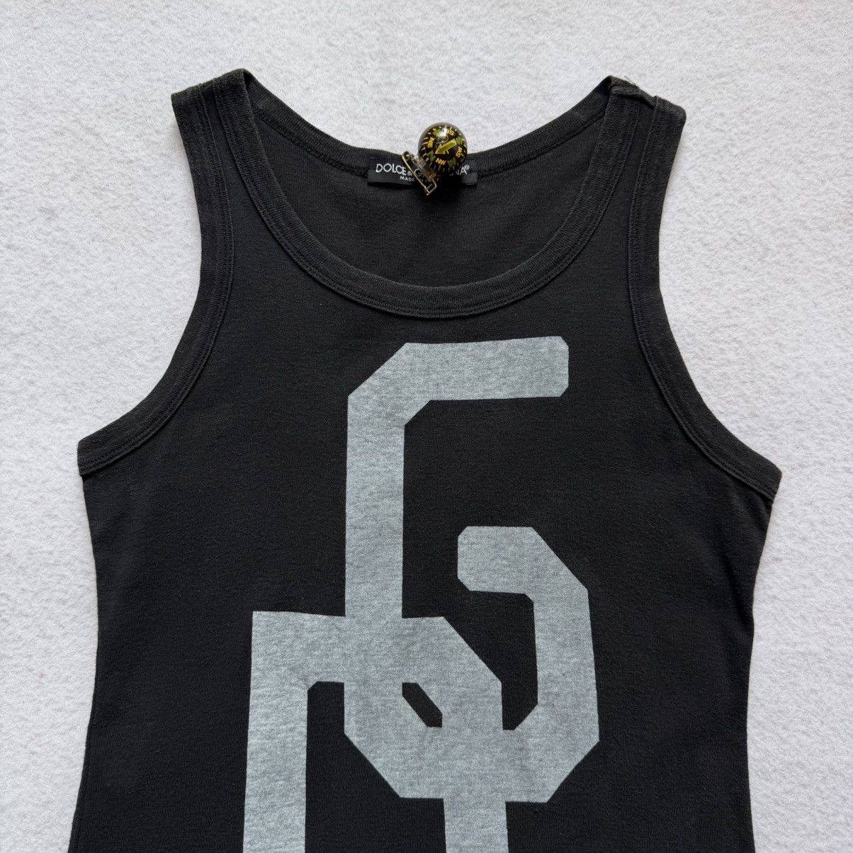 Dolce & Gabbana DoIce & Gabbana SS2004 Logo Printed Tank Top Size S / US 4 / IT 40 - 2 Thumbnail