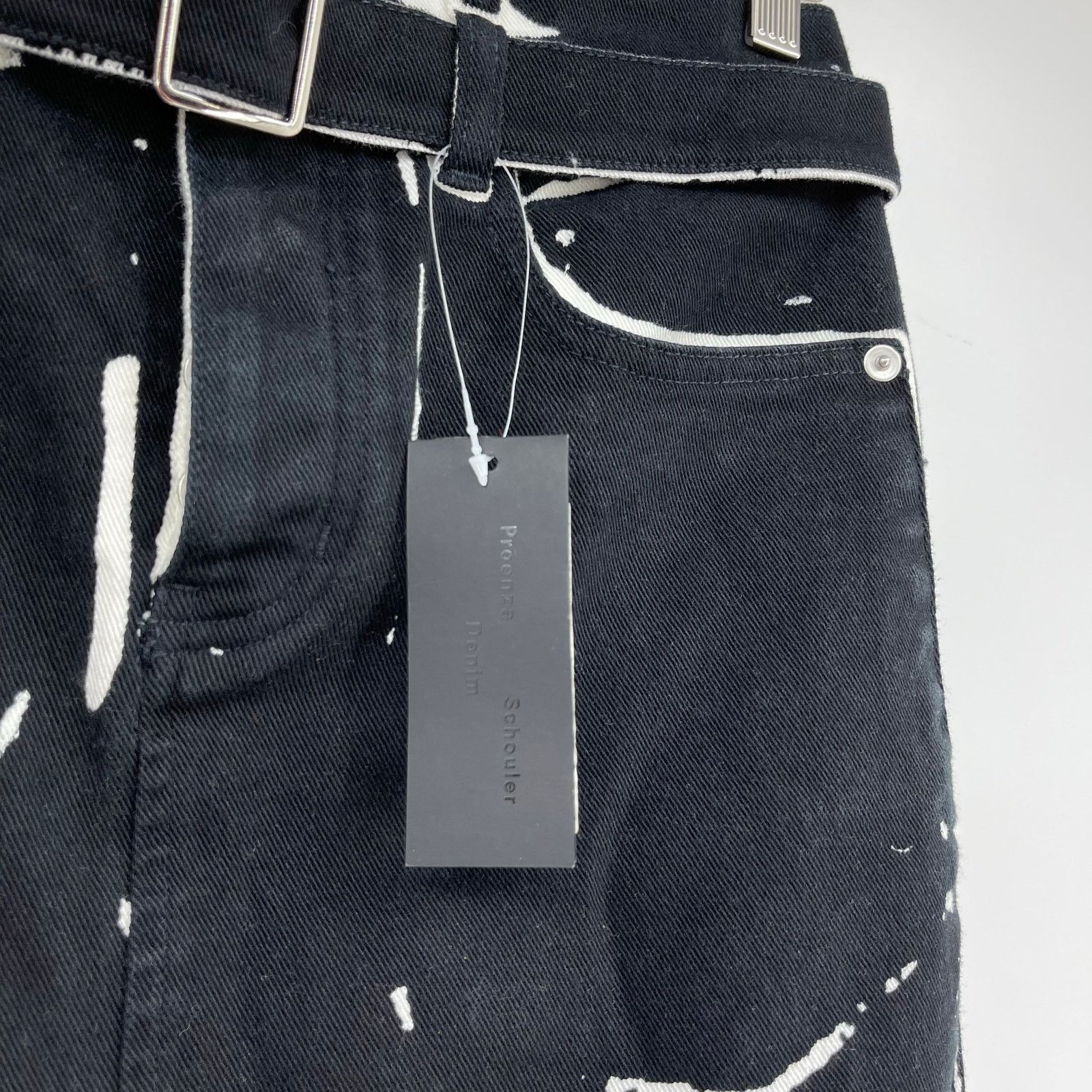 Proenza Schouler Proenza Schouler | Calder Skirt in Black Denim 25 w/ Tags Size 25" / US 0 / IT 36 - 7 Thumbnail