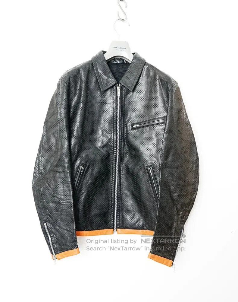 Comme des Garcons Comme des Garcons Fishnet Leather Jacket. Size US M / EU 48-50 / 2 - 1 Thumbnail