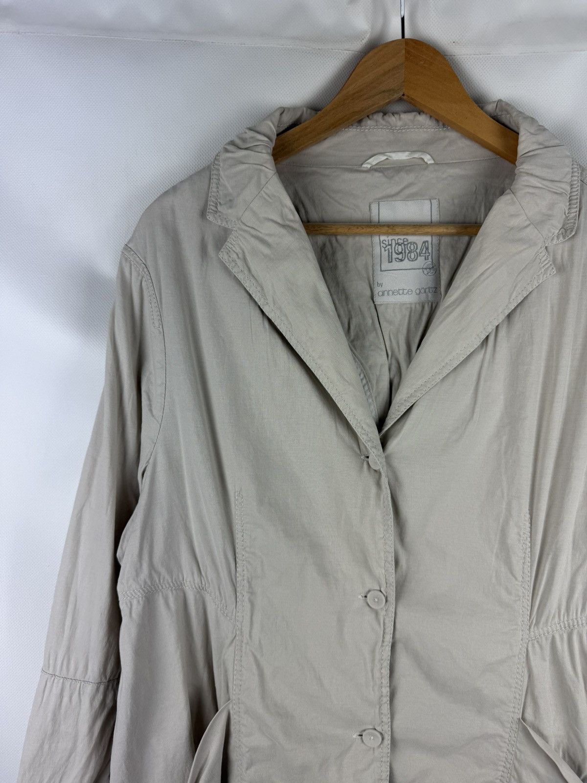 Annette Gortz Annette Gortz Lagenlook Linen Cotton Blazer Jacket Size L / US 10 / IT 46 - 4 Thumbnail