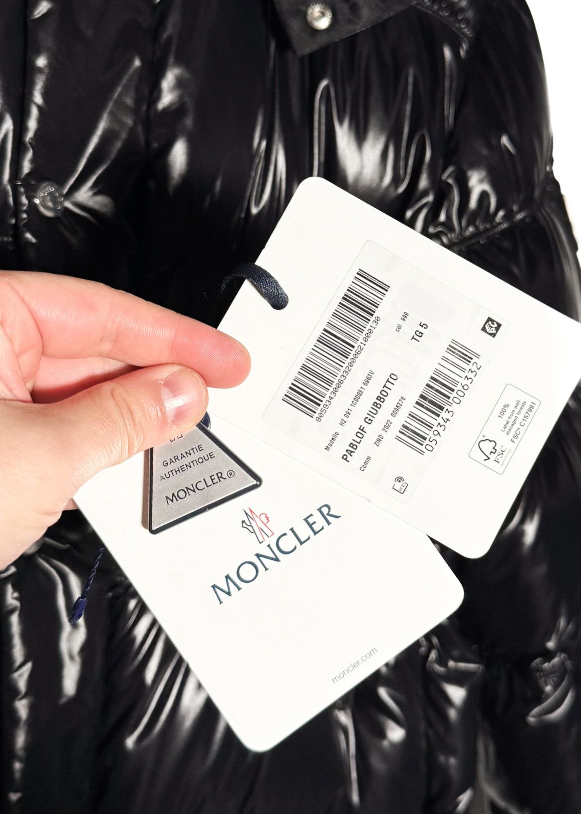 Moncler Moncler Black Glossy Pablof Long Down Hooded Parka Jacket Size US XXL / EU 58 / 5 - 17 Thumbnail