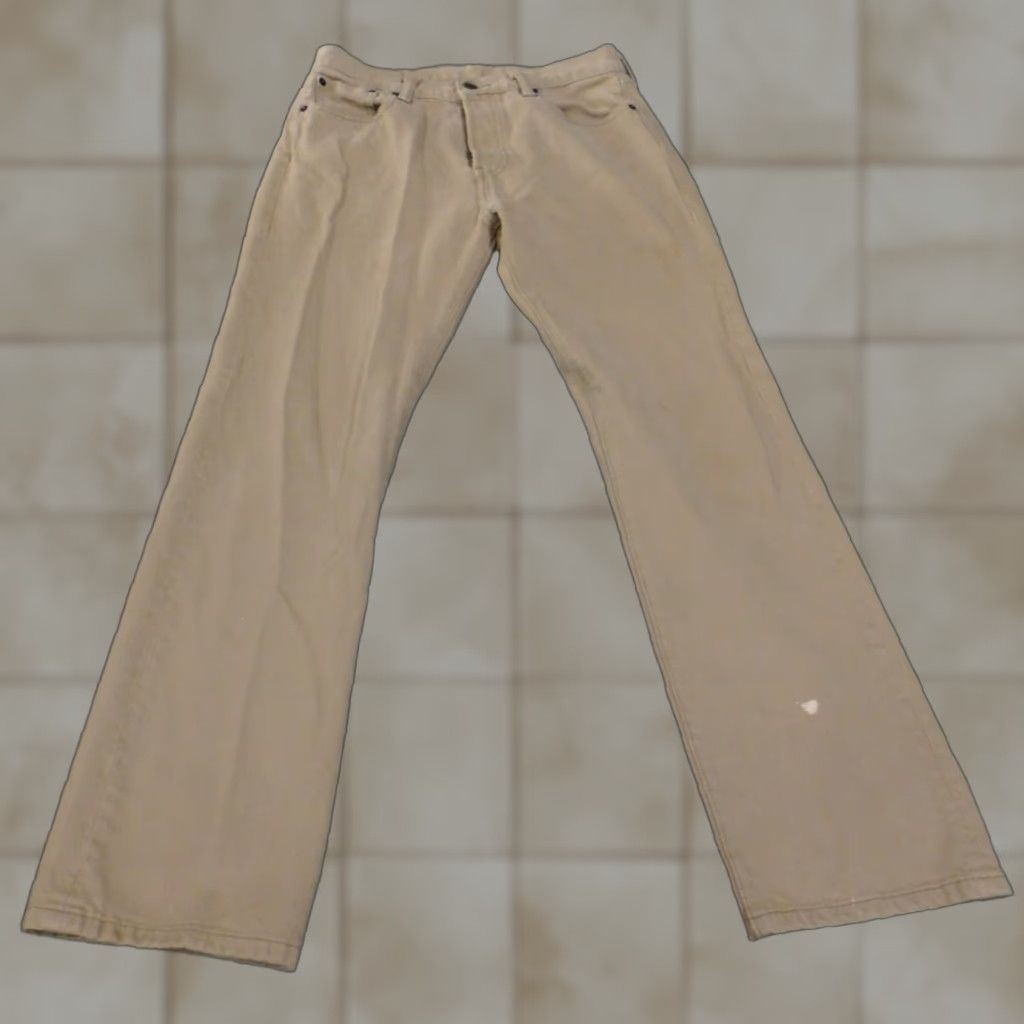 Levi's Levi's 501 Jeans Mens 30x30 Beige Straight Button Fly Denim Retro 90s Vintage Style Mens Size US 30 / EU 46 - 1 Thumbnail