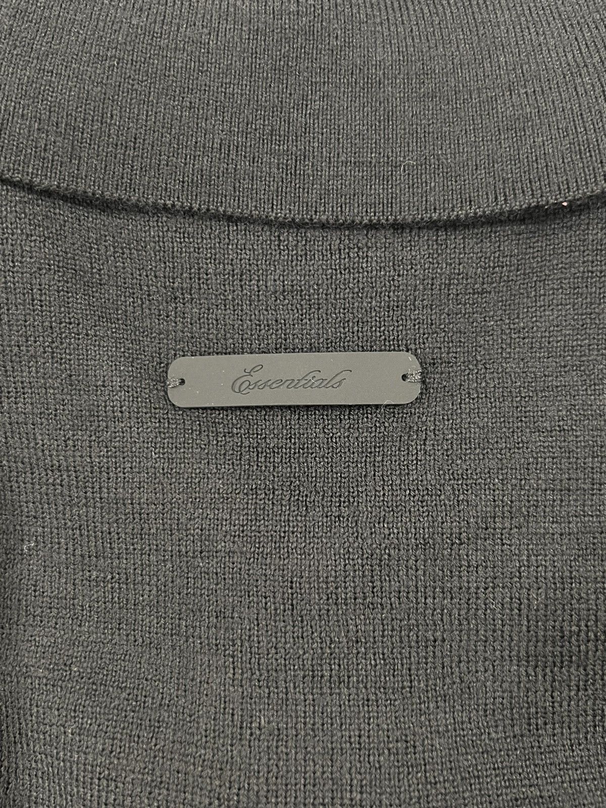 Fear of God Fear of God Essentials vintage black knit polo Size Large Size US L / EU 52-54 / 3 - 7 Thumbnail