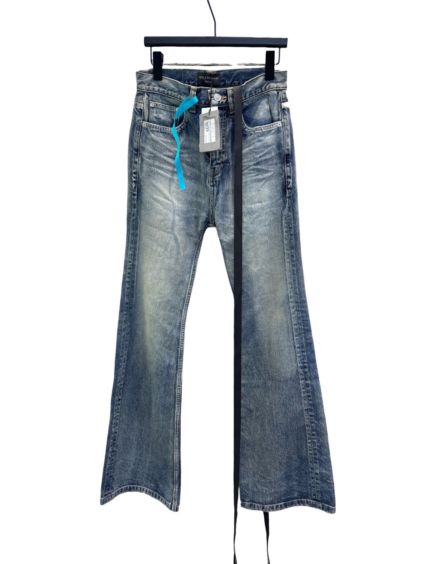 Balenciaga Balenciaga Washed Denim Jeans Size 26 Size US 26 / EU 42 - 1 Thumbnail