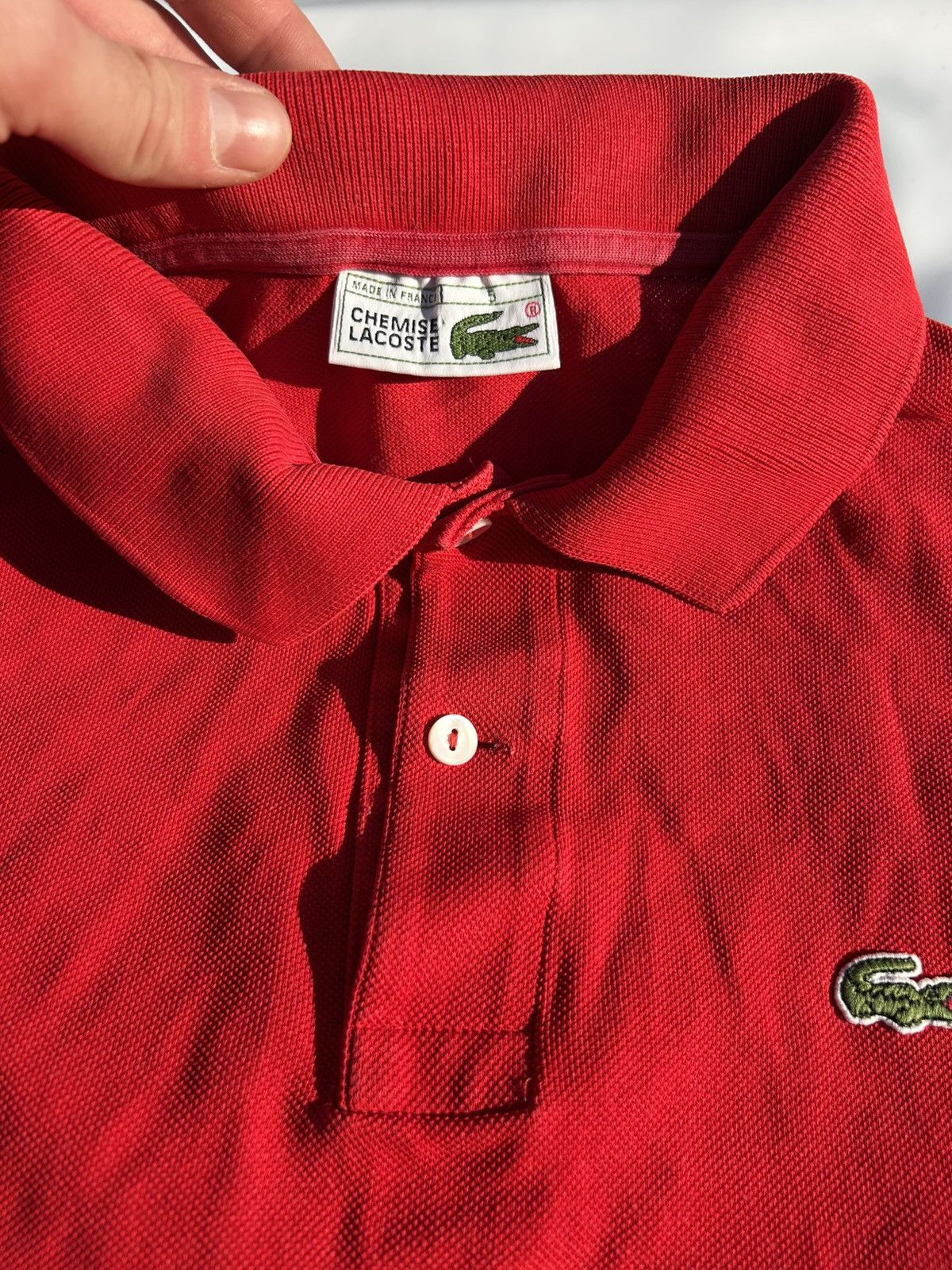 Lacoste Lacoste Vintage 90s Polo Shirt Made in France Red Size L Size US L / EU 52-54 / 3 - 6 Thumbnail